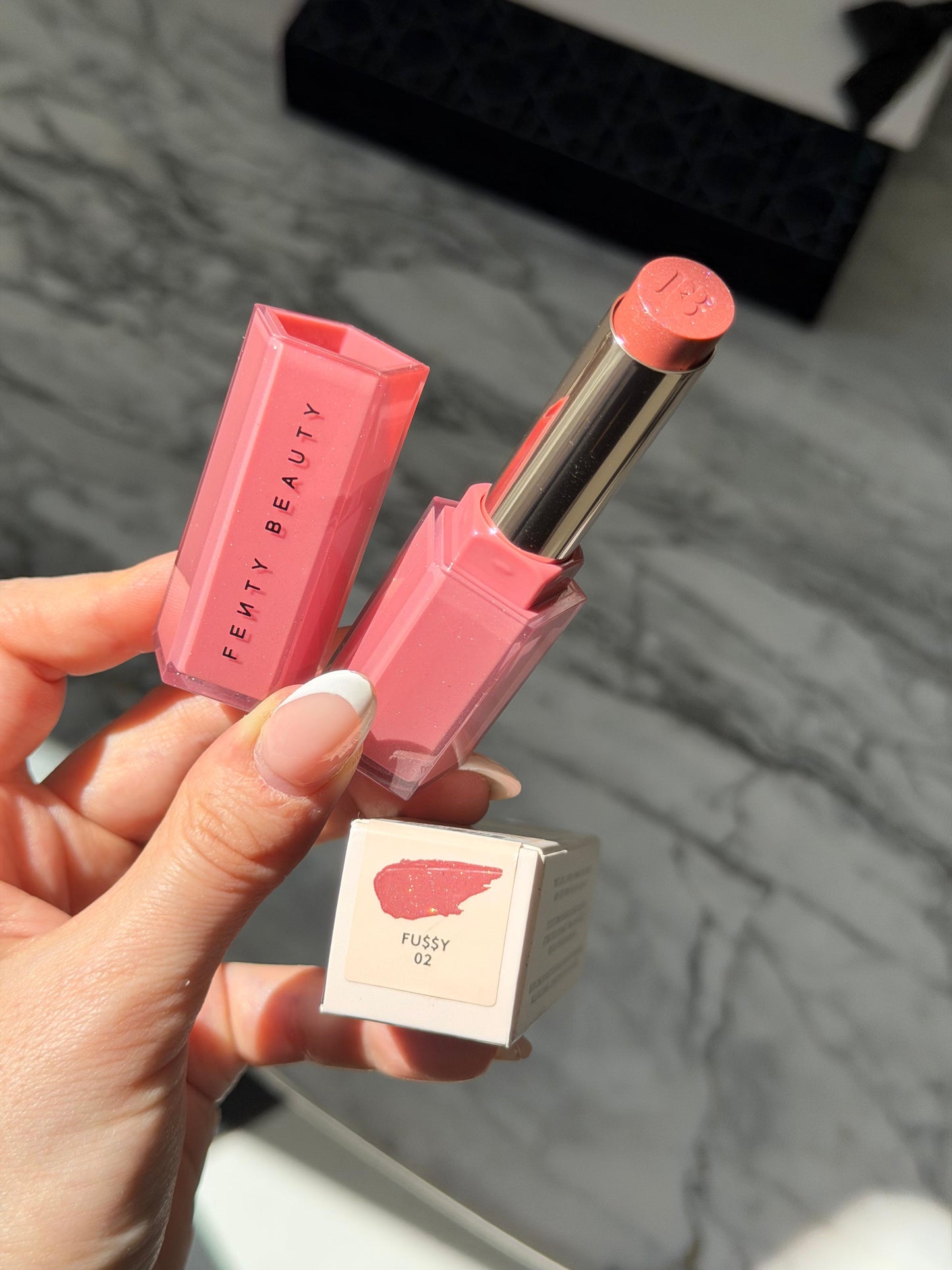 FENTY BEAUTY Gloss Bomb Stix (02 Fussy) High-Shimmer Gloss Stick