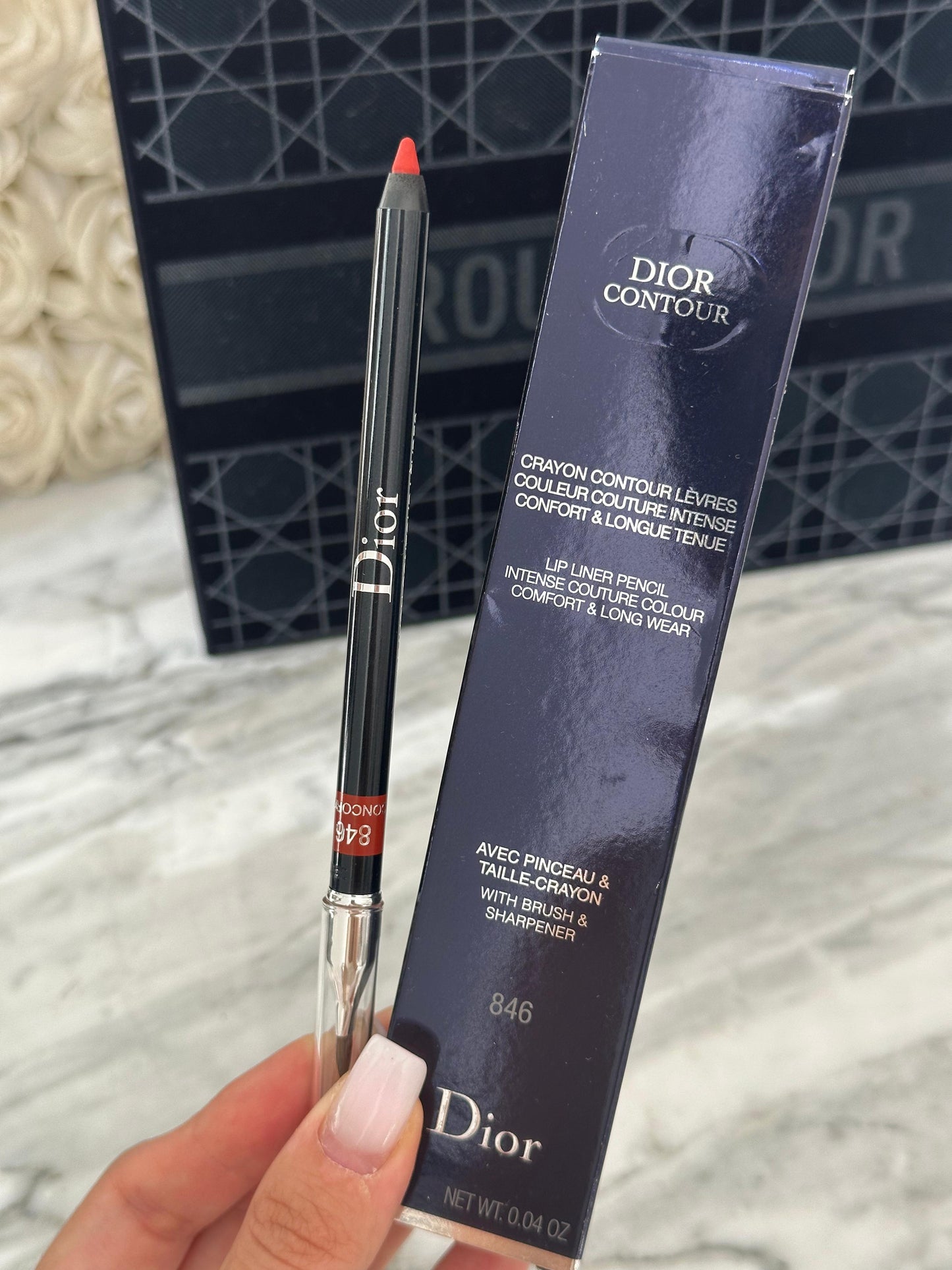 DIOR Contour Lip Liner Pencil With Brush & Sharpener