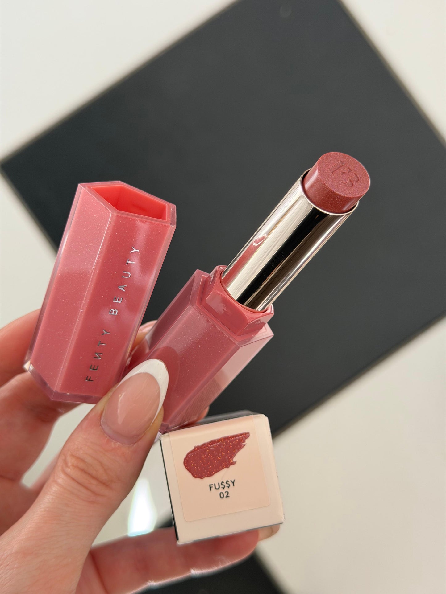 FENTY BEAUTY Gloss Bomb Stix (02 Fussy) High-Shimmer Gloss Stick