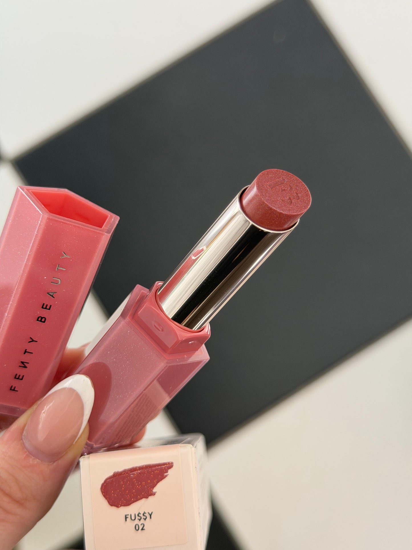 FENTY BEAUTY Gloss Bomb Stix (02 Fussy) High-Shimmer Gloss Stick