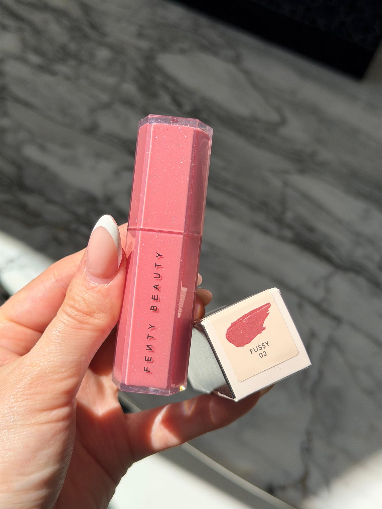 FENTY BEAUTY Gloss Bomb Stix (02 Fussy) High-Shimmer Gloss Stick