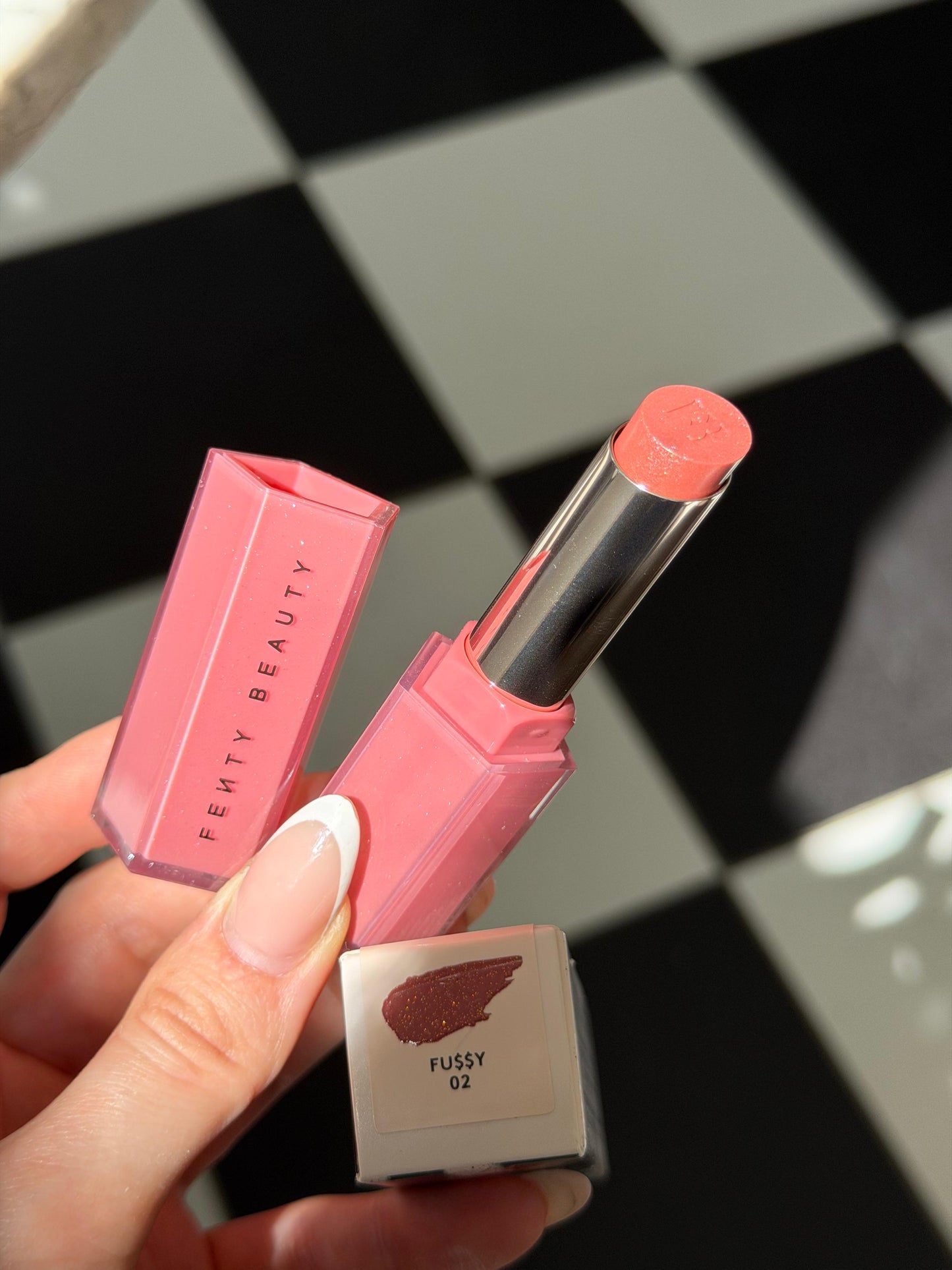 FENTY BEAUTY Gloss Bomb Stix (02 Fussy) High-Shimmer Gloss Stick