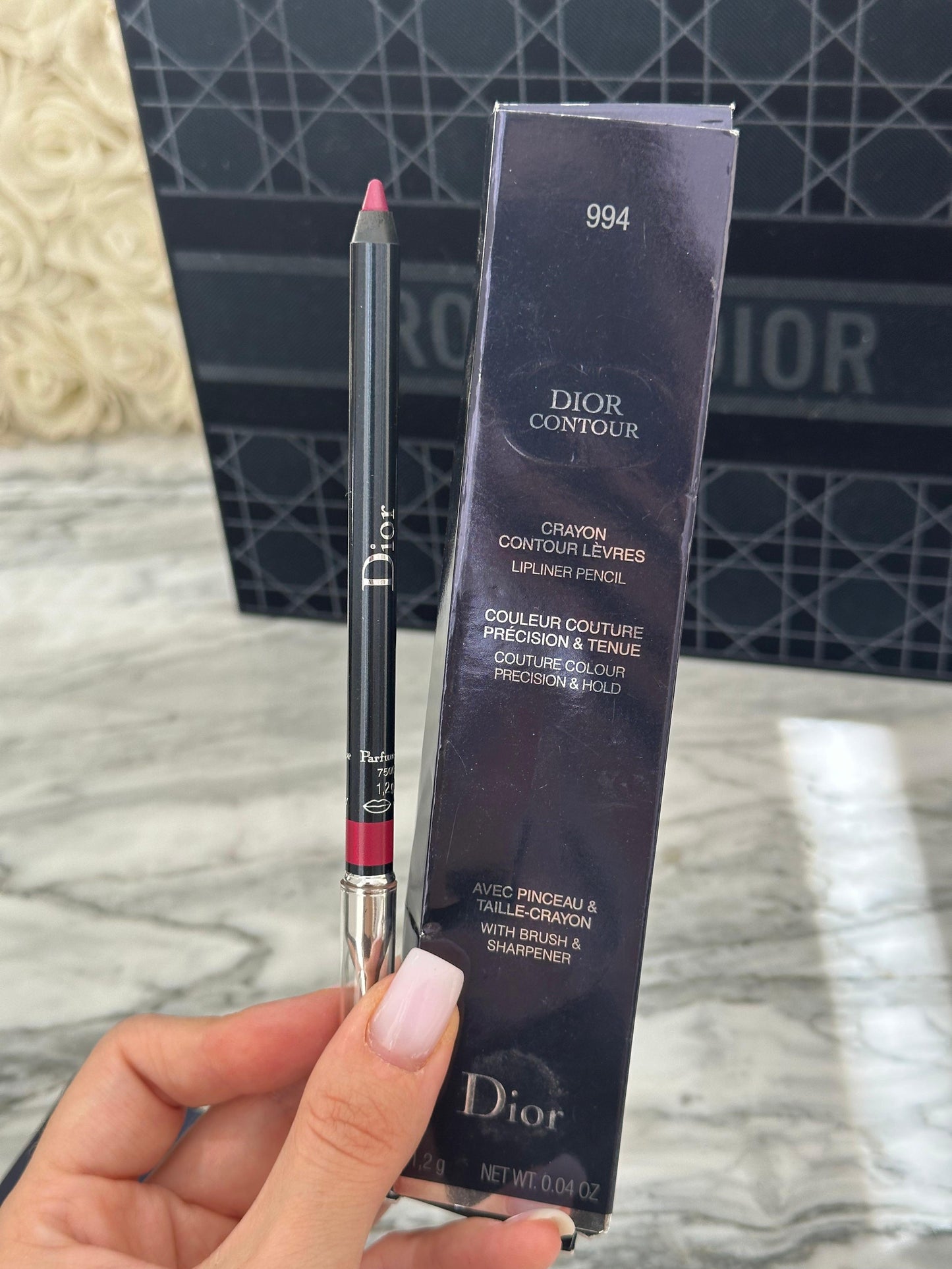 DIOR Contour Lip Liner Pencil With Brush & Sharpener