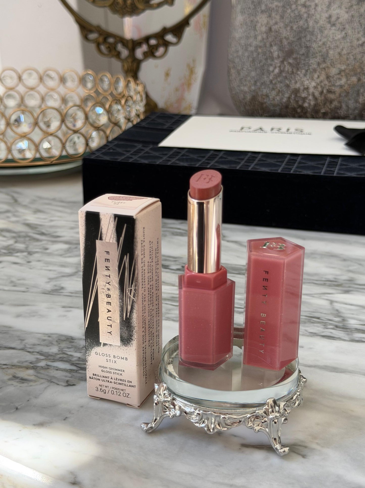 FENTY BEAUTY Gloss Bomb Stix (02 Fussy) High-Shimmer Gloss Stick