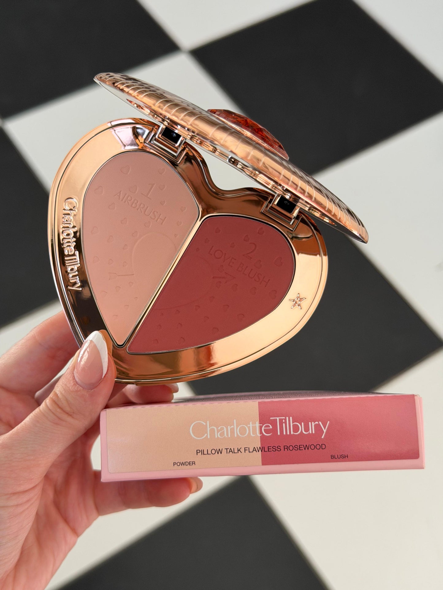 CHARLOTTE TILBURY Beauty Soulmates Face Palette Blush & Powder - Flawless Rosewood