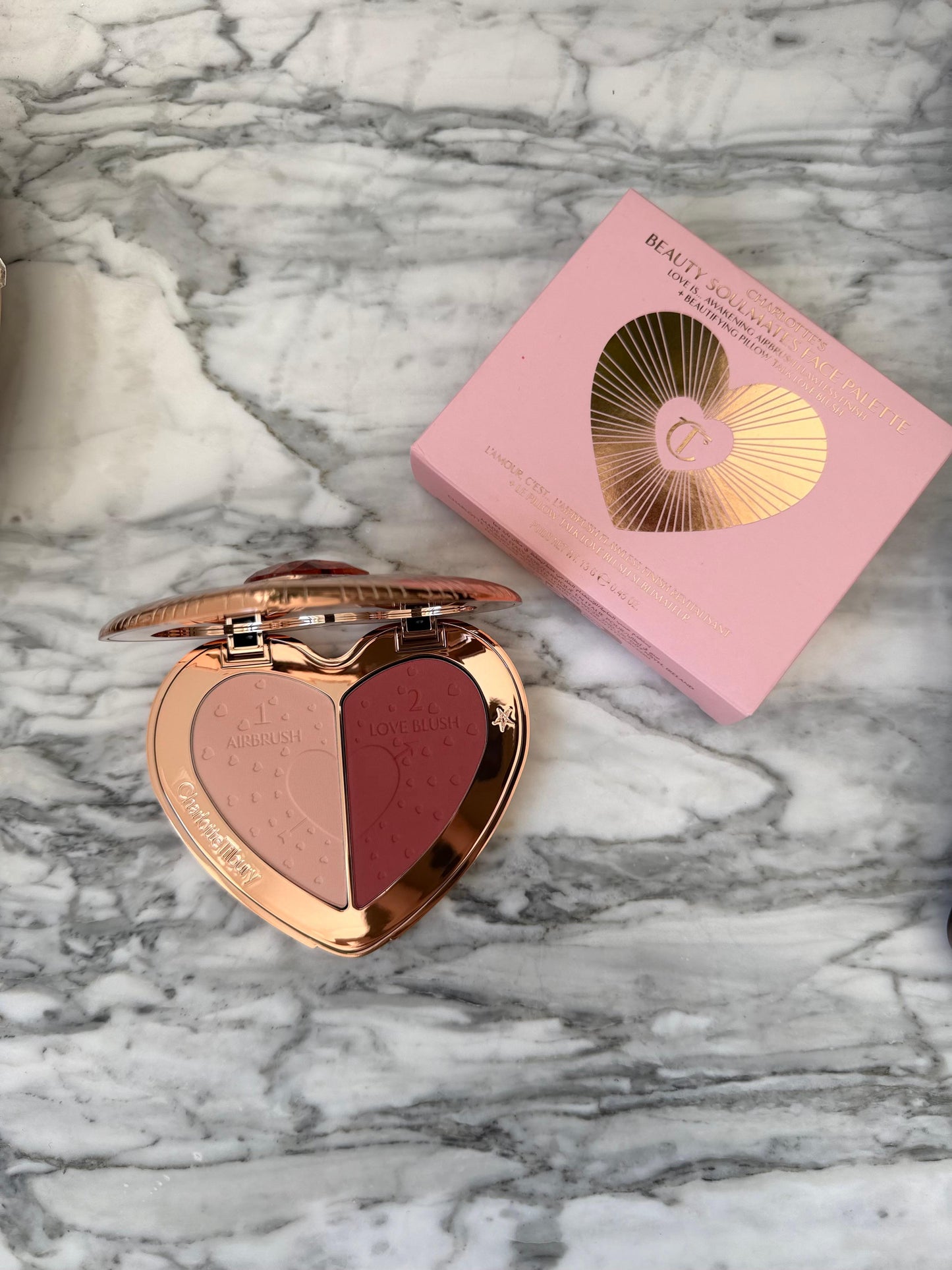 CHARLOTTE TILBURY Beauty Soulmates Face Palette Blush & Powder - Flawless Rosewood