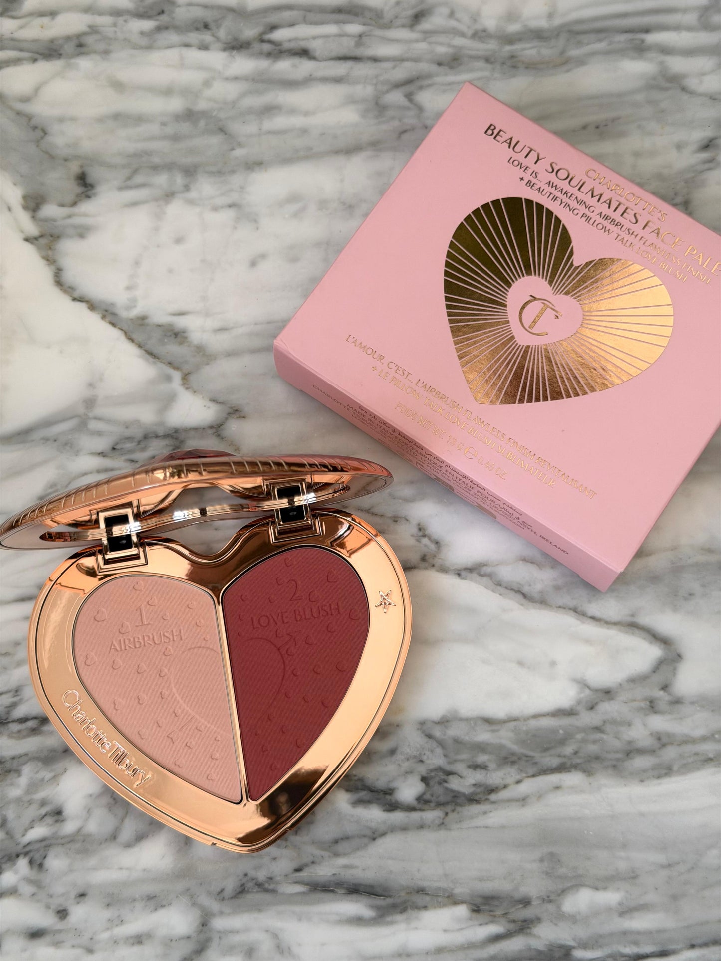 CHARLOTTE TILBURY Beauty Soulmates Face Palette Blush & Powder - Flawless Rosewood
