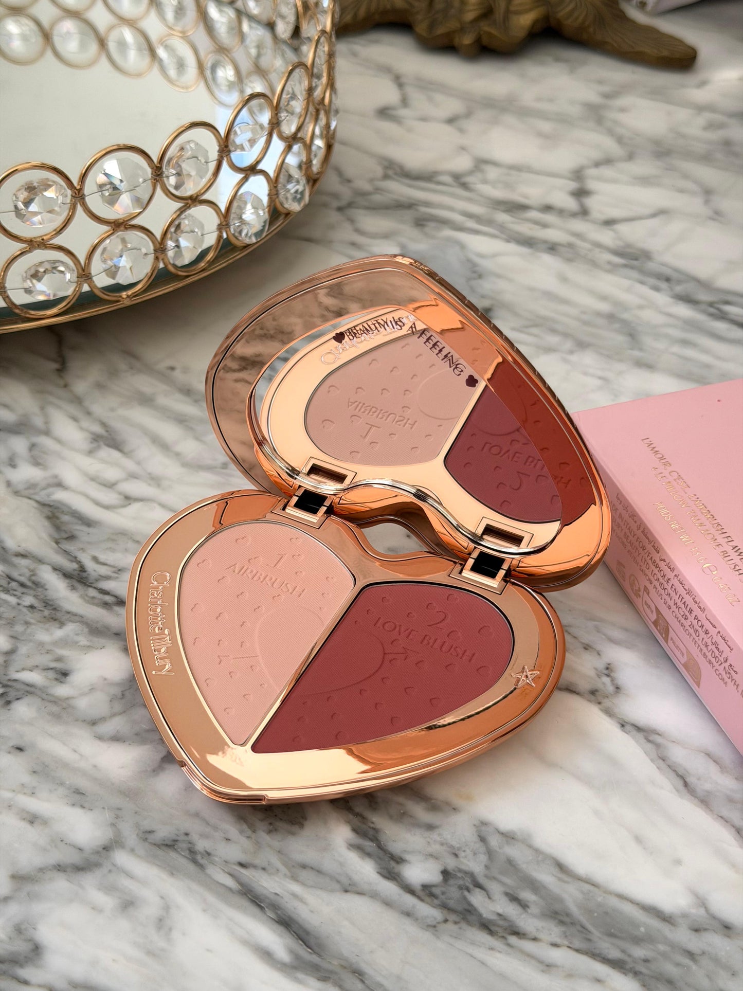 CHARLOTTE TILBURY Beauty Soulmates Face Palette Blush & Powder - Flawless Rosewood