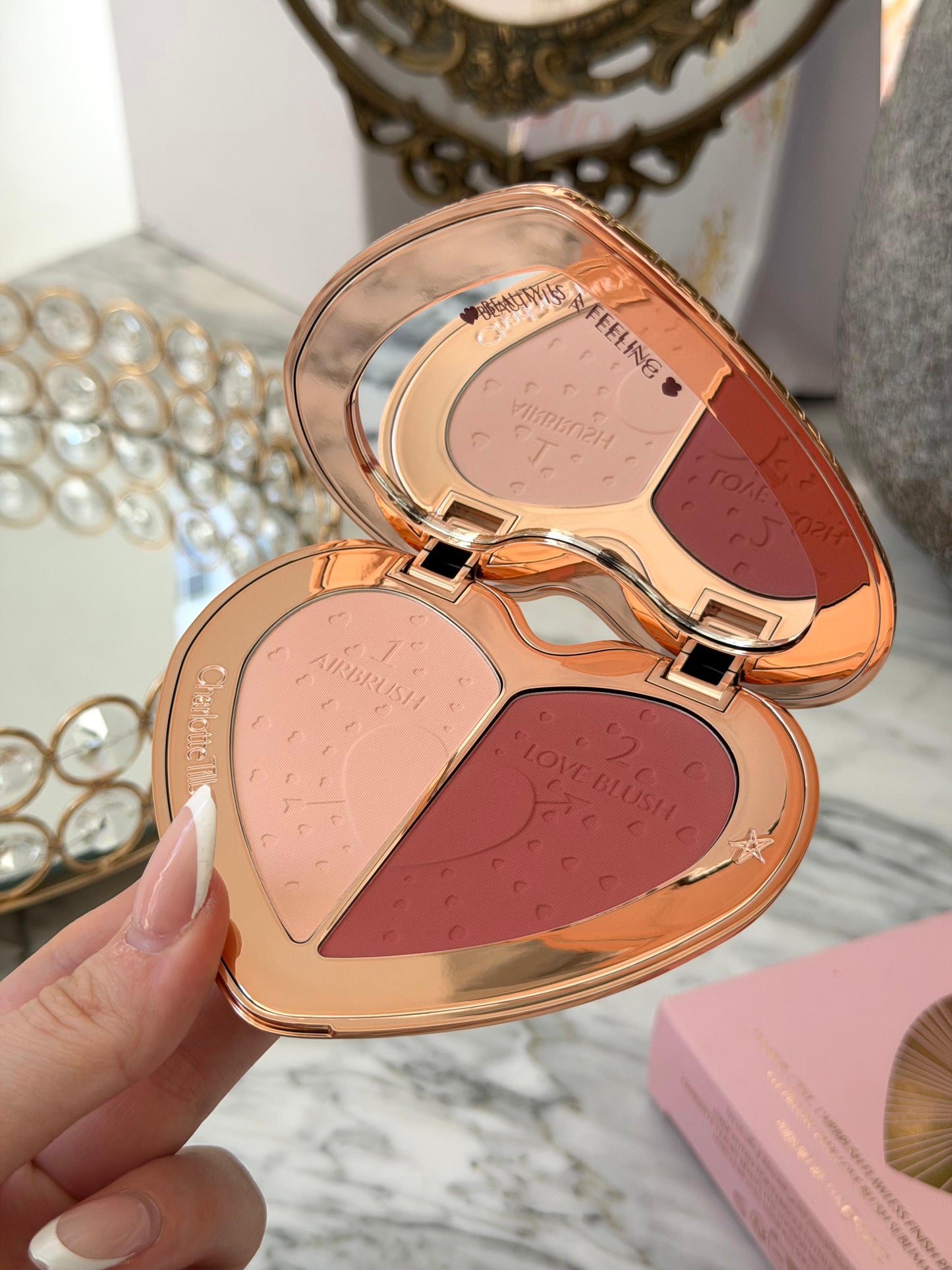 CHARLOTTE TILBURY Beauty Soulmates Face Palette Blush & Powder - Flawless Rosewood