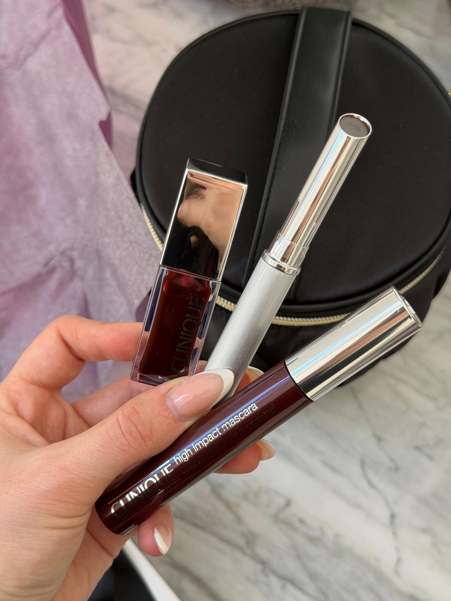 CLINIQUE Black Honey Lipstick + Lip Oil + Mascara Limited Edition Trio Gift Set