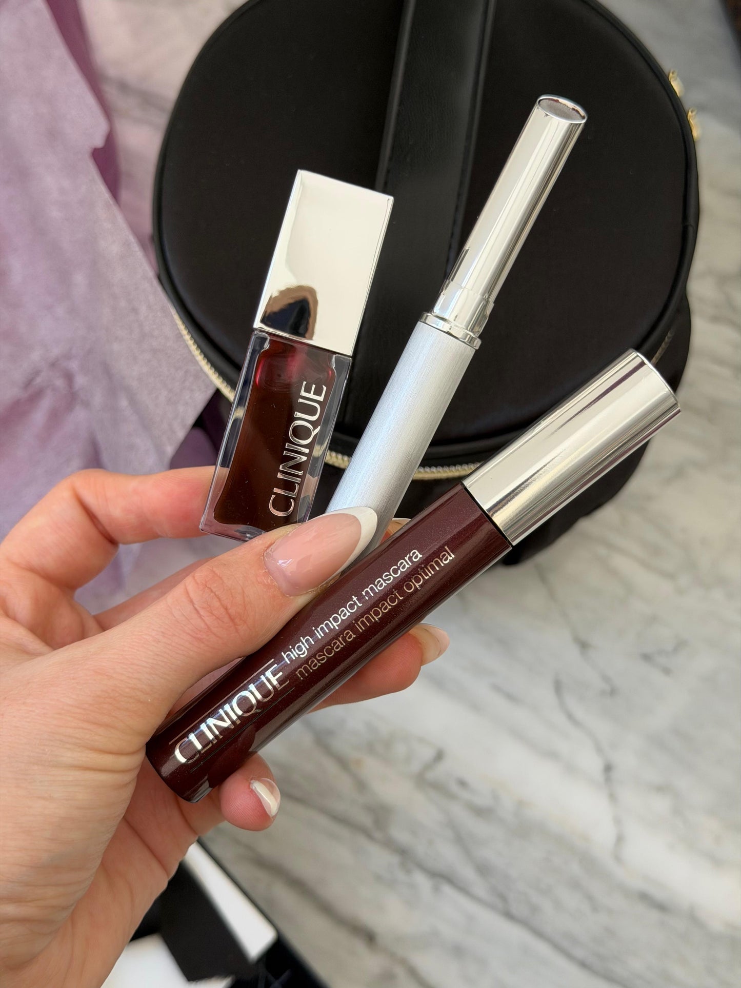CLINIQUE Black Honey Lipstick + Lip Oil + Mascara Limited Edition Trio Gift Set