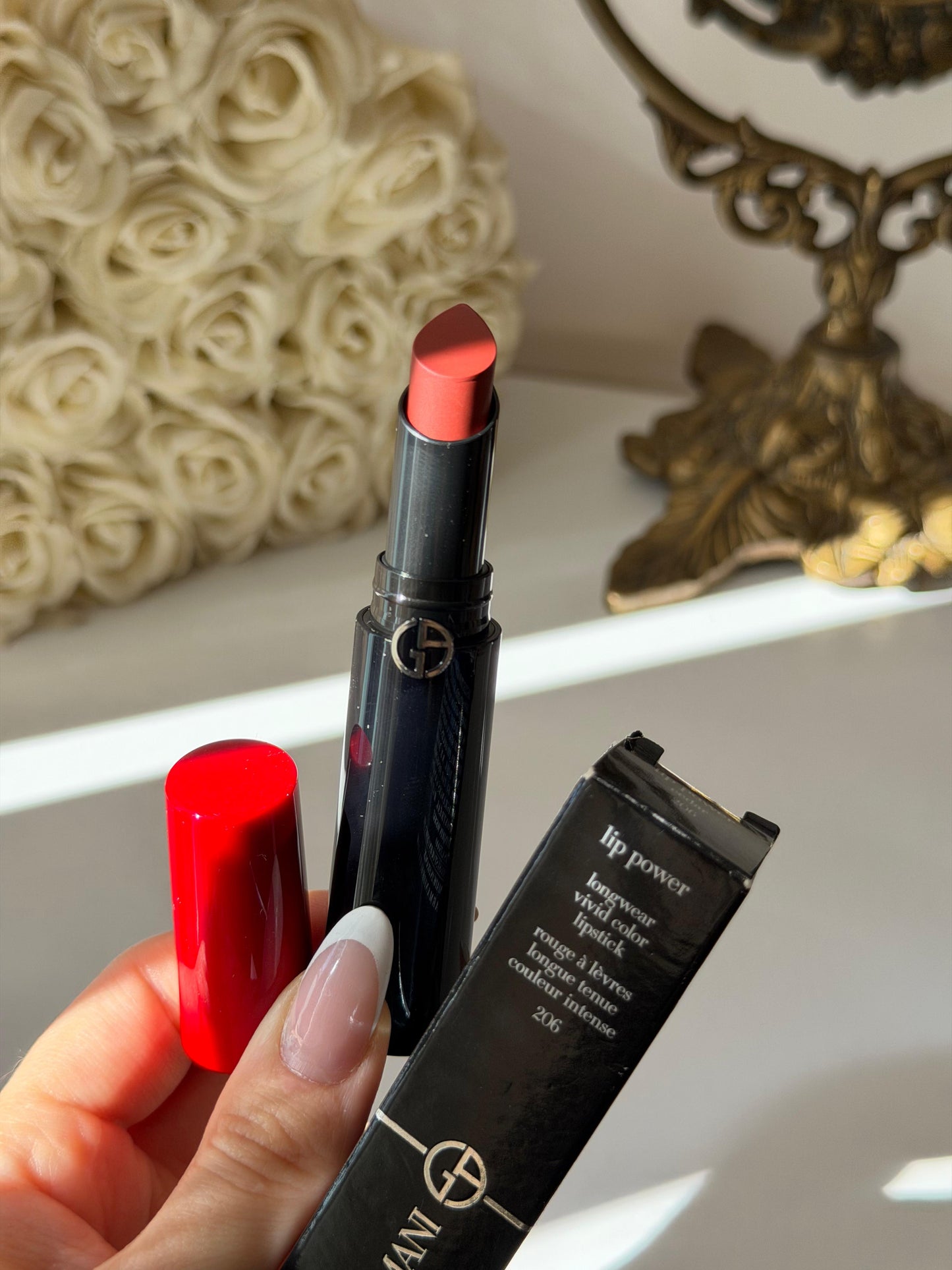 ARMANI Lip Power Longwear Vivid Color Lipstick (206)