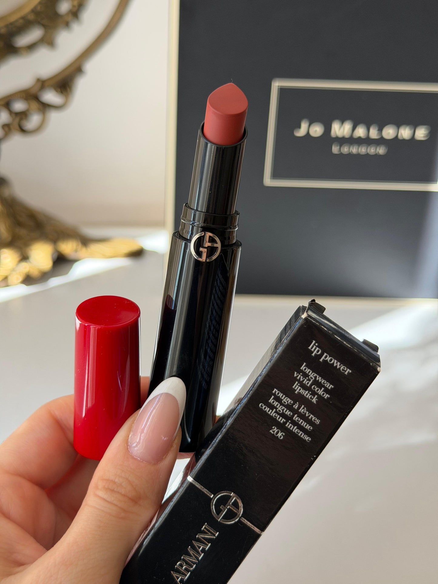 ARMANI Lip Power Longwear Vivid Color Lipstick (206)