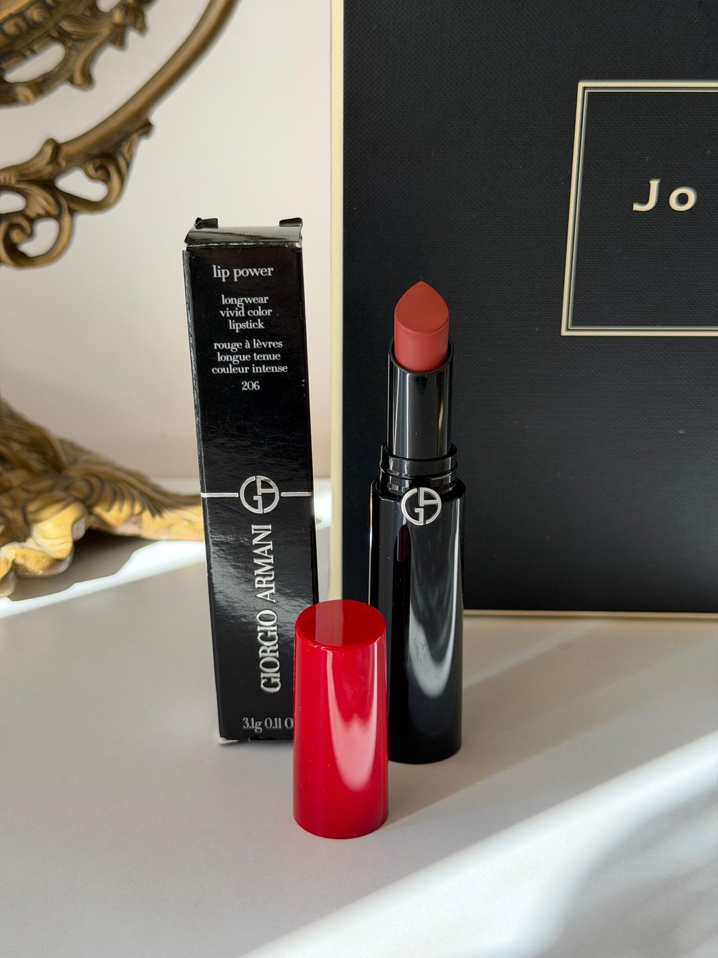ARMANI Lip Power Longwear Vivid Color Lipstick (206)