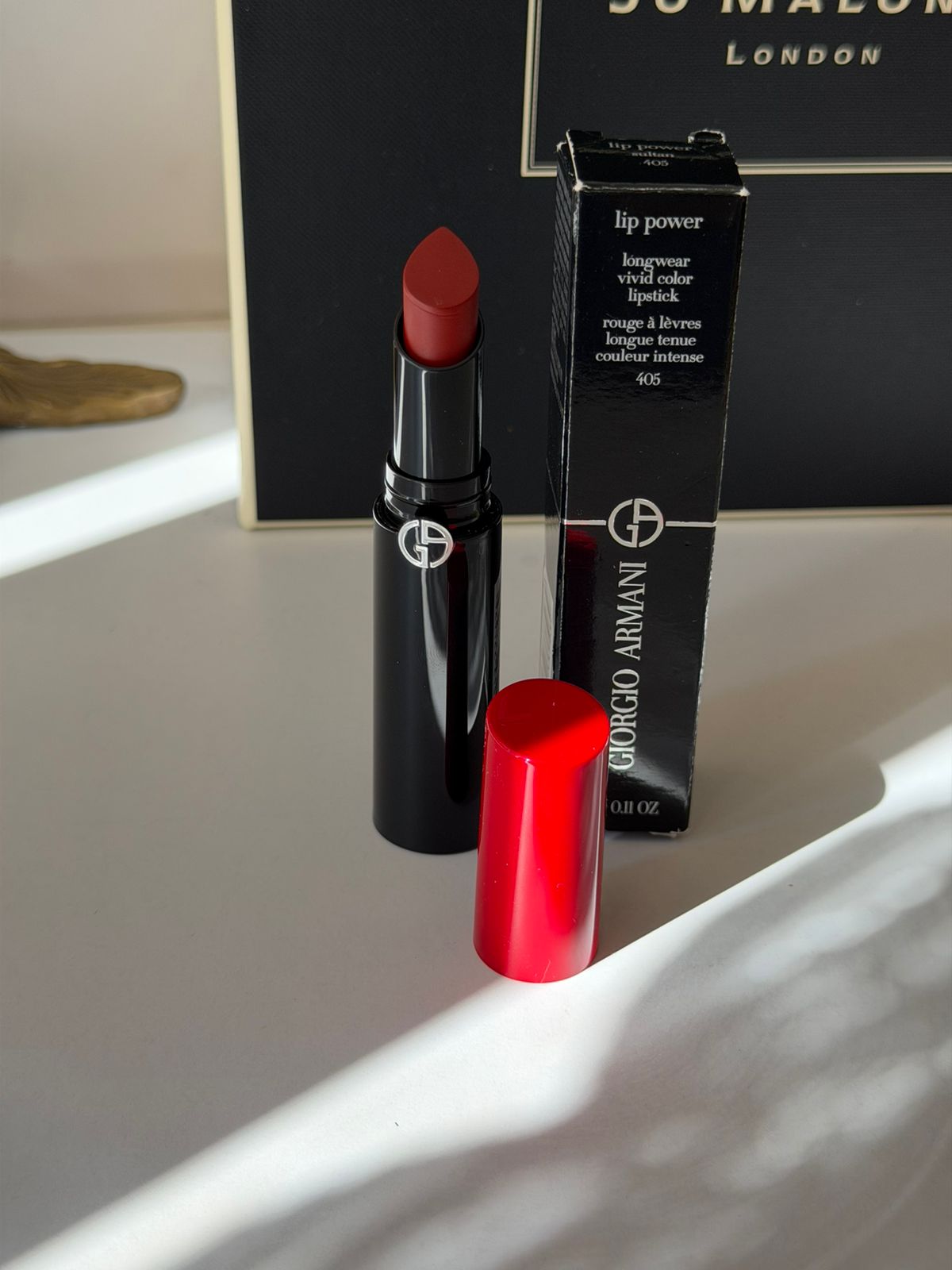 ARMANI Lip Power Longwear Vivid Color Lipstick (405)