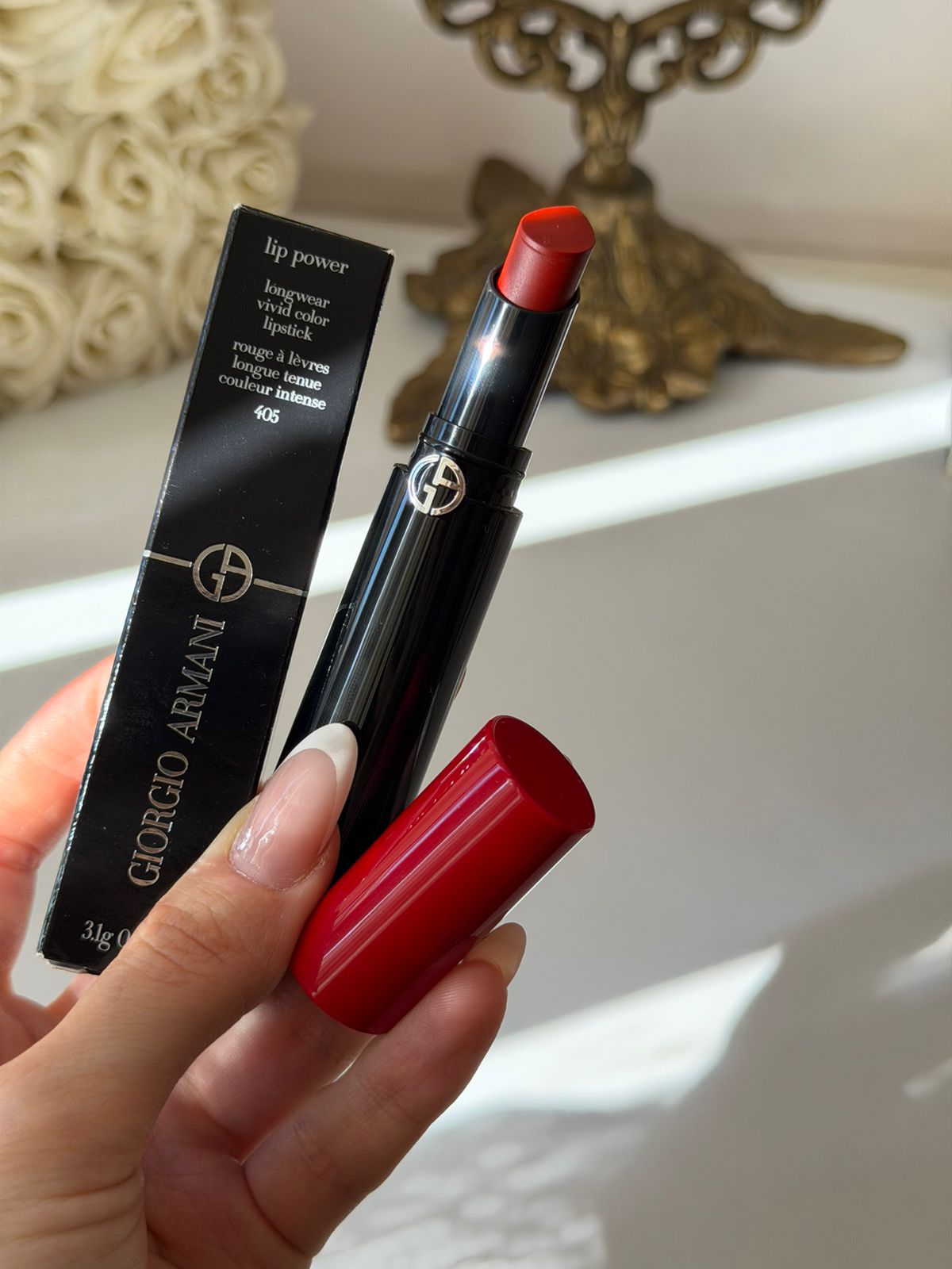 ARMANI Lip Power Longwear Vivid Color Lipstick (405)