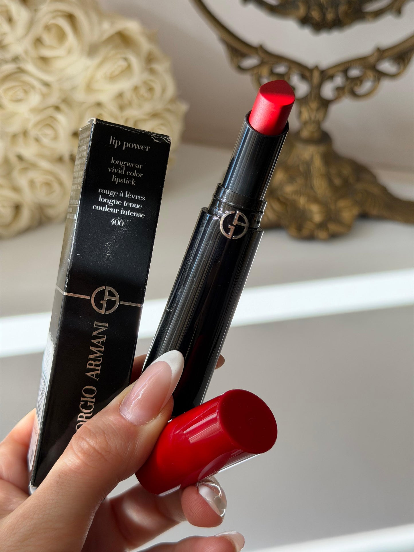 ARMANI Lip Power Longwear Vivid Color Lipstick (400)