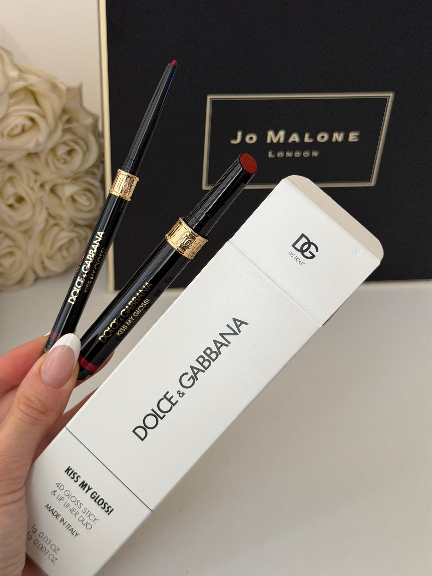 DOLCE&GABBANA Kiss My Gloss!
4D Gloss Stick & Lip Liner Duo (05)