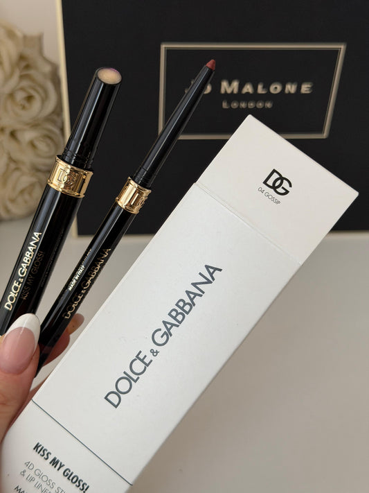 DOLCE&GABBANA Kiss My Gloss!
4D Gloss Stick & Lip Liner Duo (04)