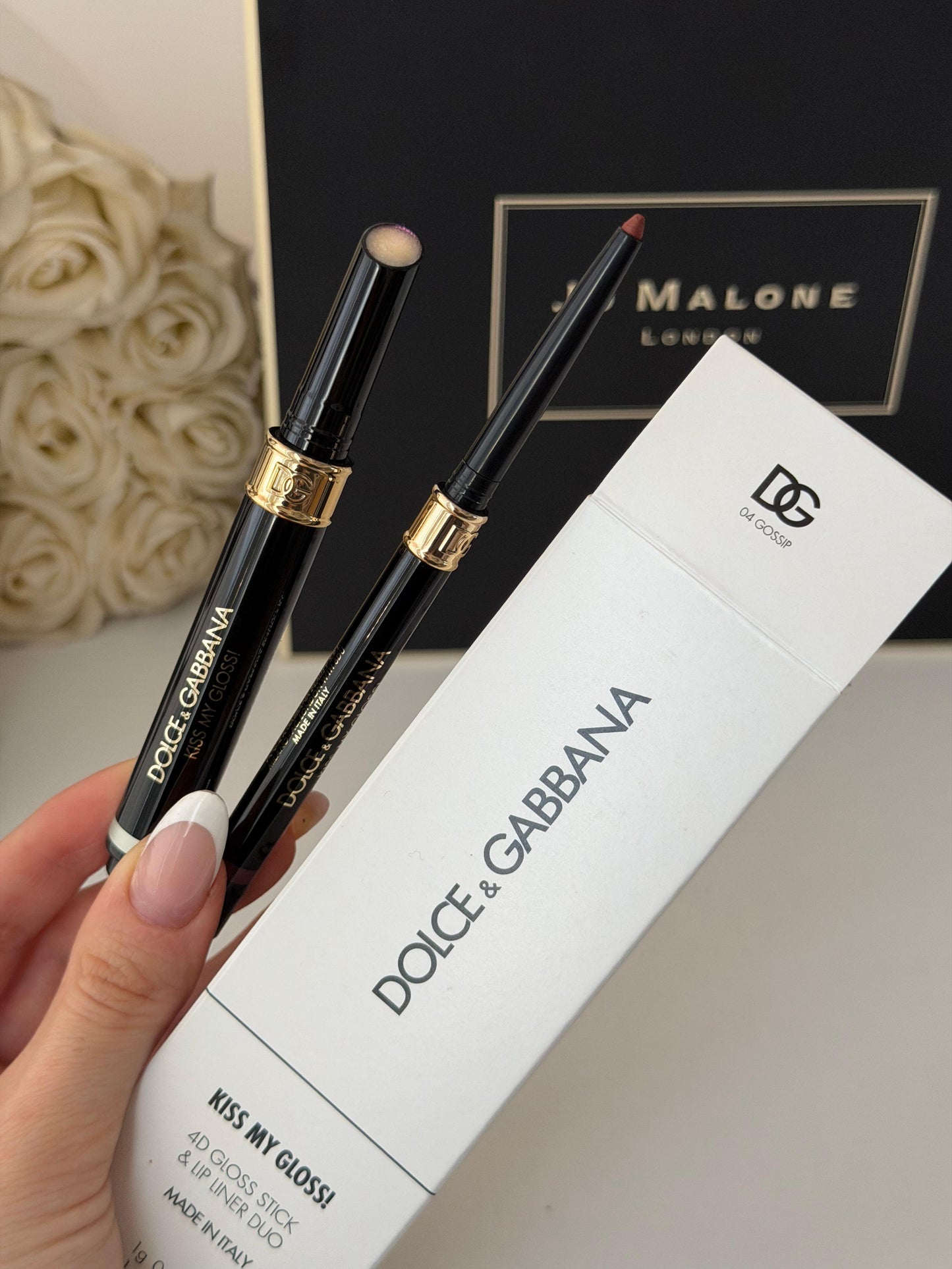 DOLCE&GABBANA Kiss My Gloss!
4D Gloss Stick & Lip Liner Duo (04)