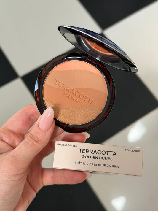 GUERLAIN Terracotta Golden Dunes
The Sun-Kissed Healthy Glow Powder Limited Edition - Case Blue Dakhla