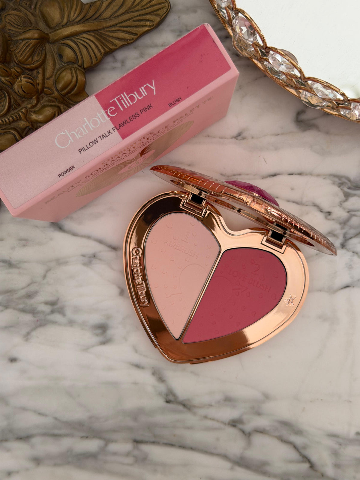 CHARLOTTE TILBURY Beauty Soulmates Face Palette Blush & Powder - Flawless Pink