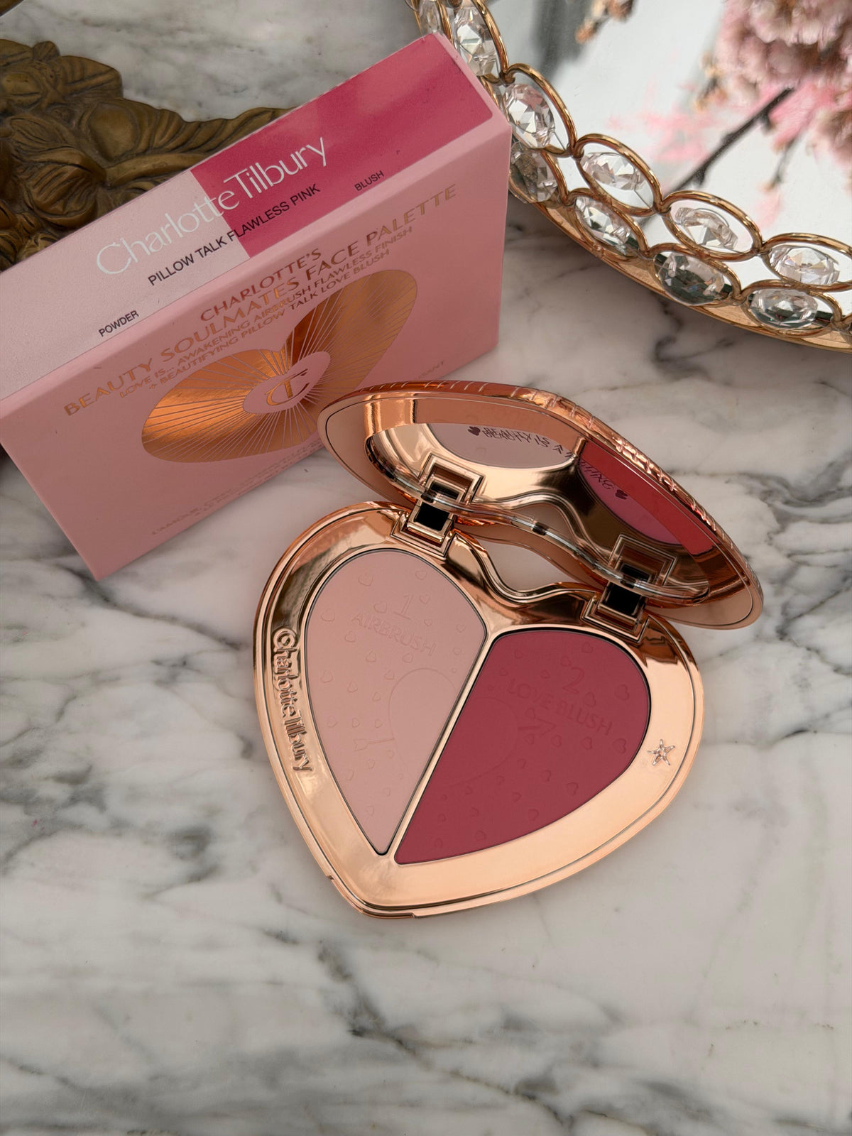 CHARLOTTE TILBURY Beauty Soulmates Face Palette Blush & Powder - Flawless Pink