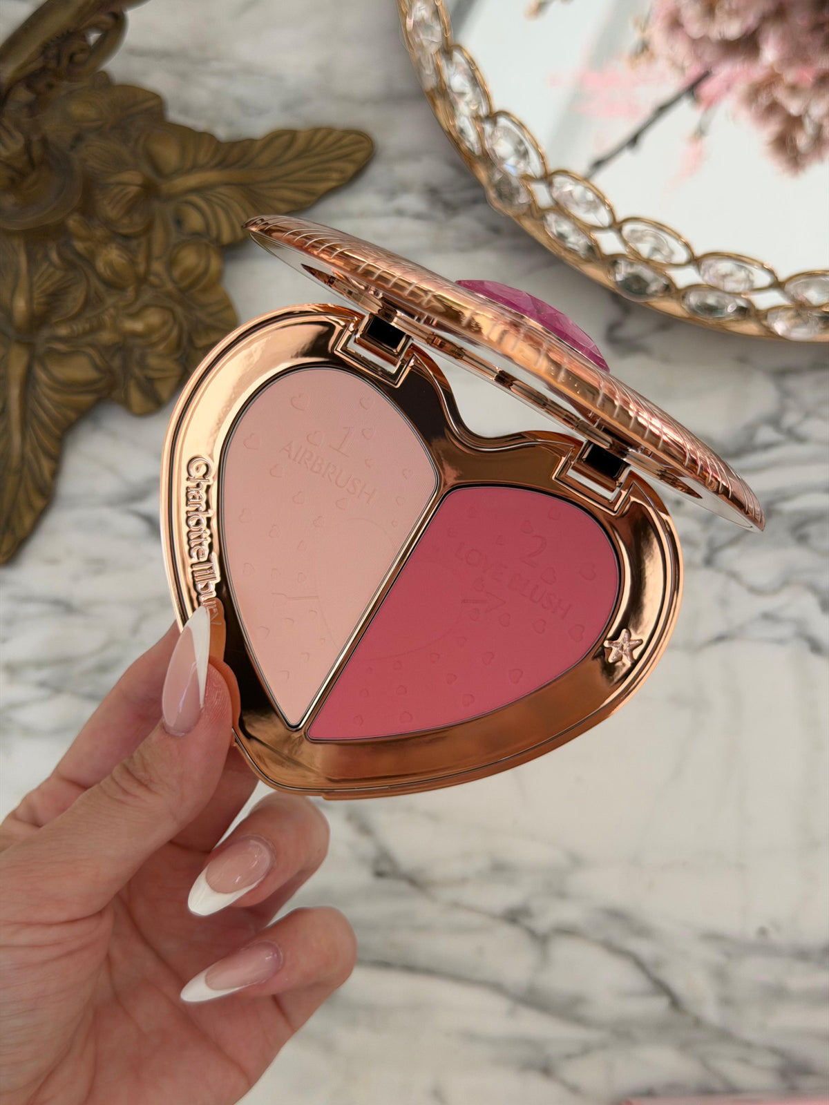 CHARLOTTE TILBURY Beauty Soulmates Face Palette Blush & Powder - Flawless Pink