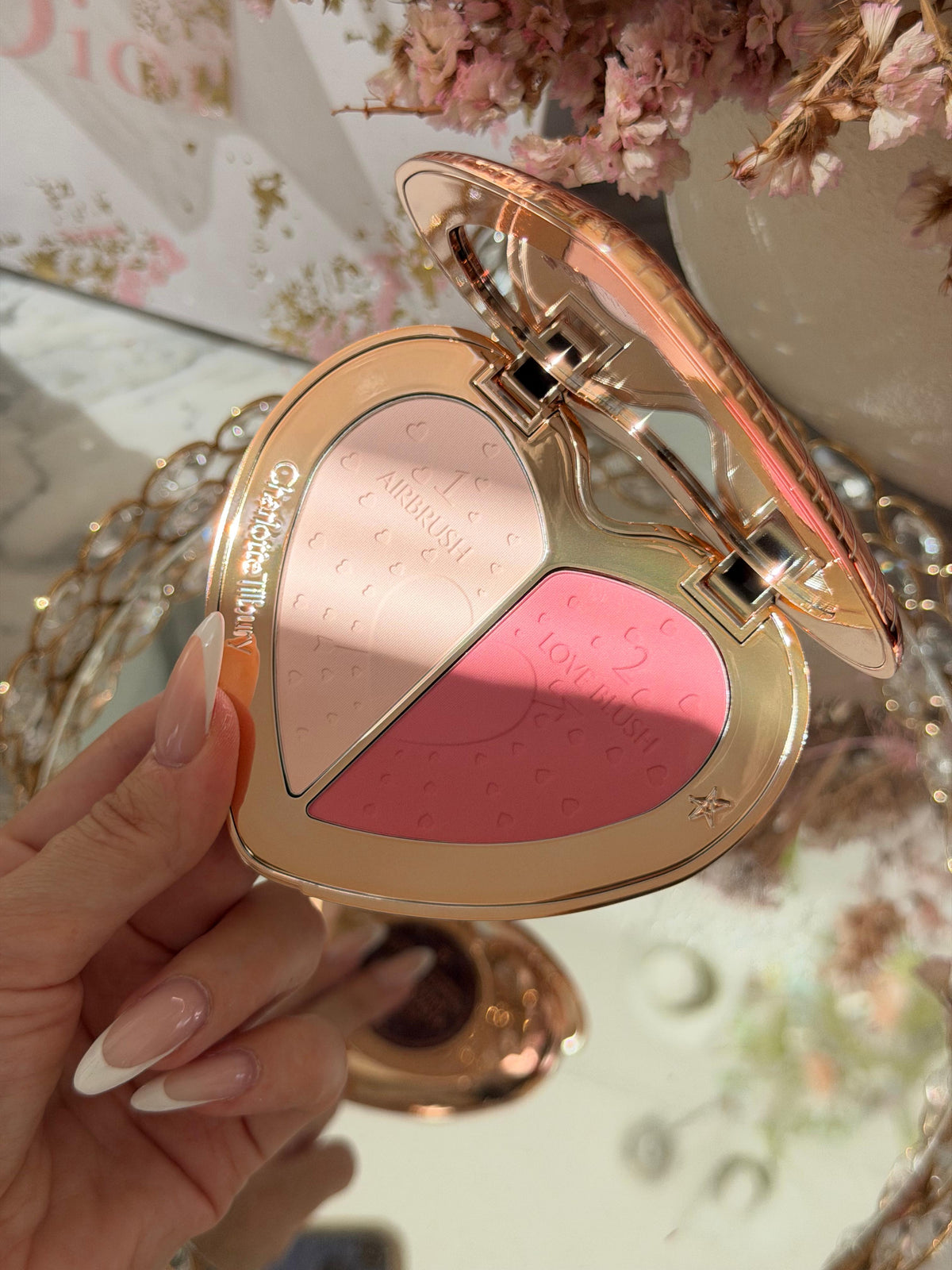 CHARLOTTE TILBURY Beauty Soulmates Face Palette Blush & Powder - Flawless Pink