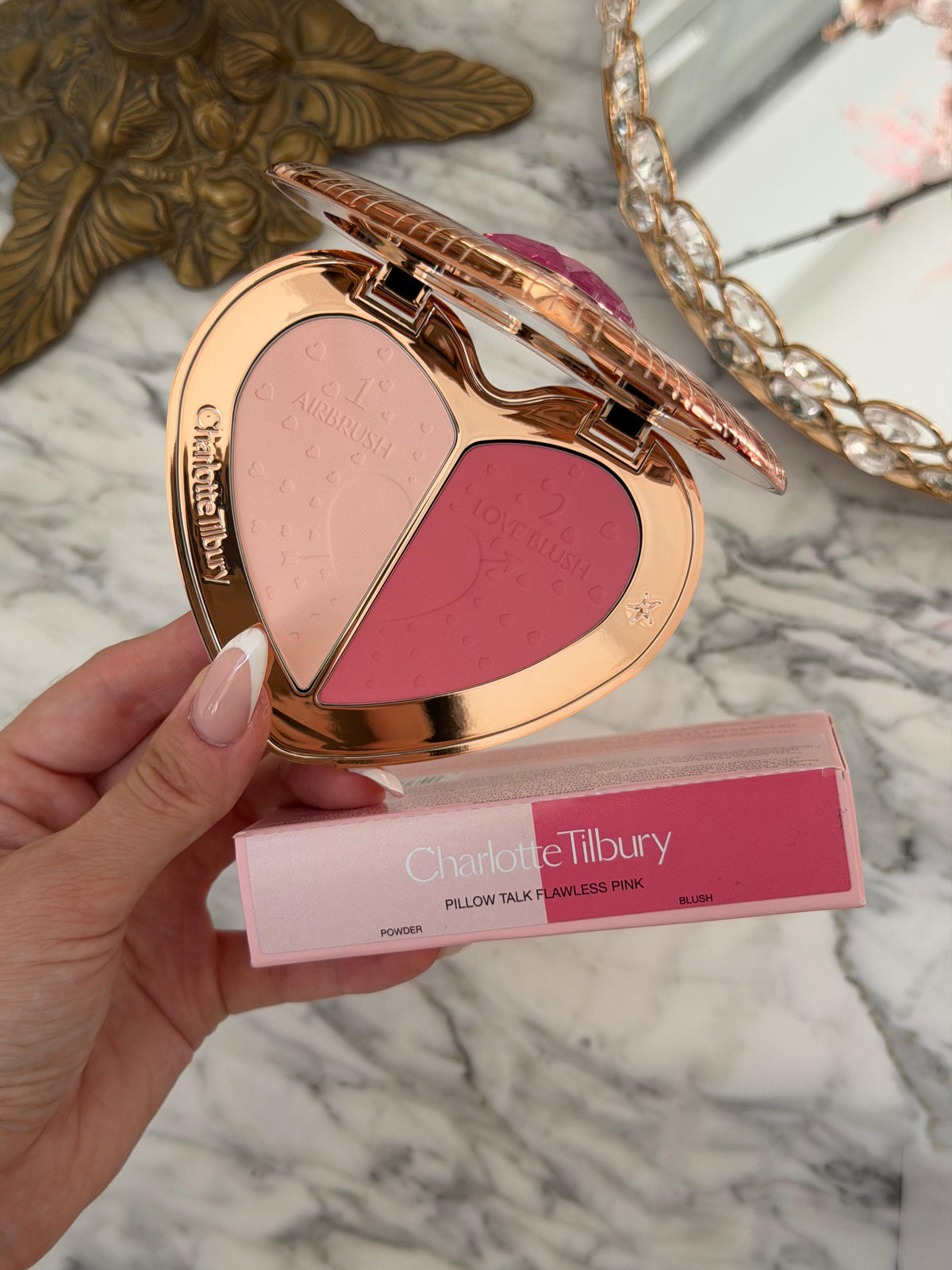 CHARLOTTE TILBURY Beauty Soulmates Face Palette Blush & Powder - Flawless Pink