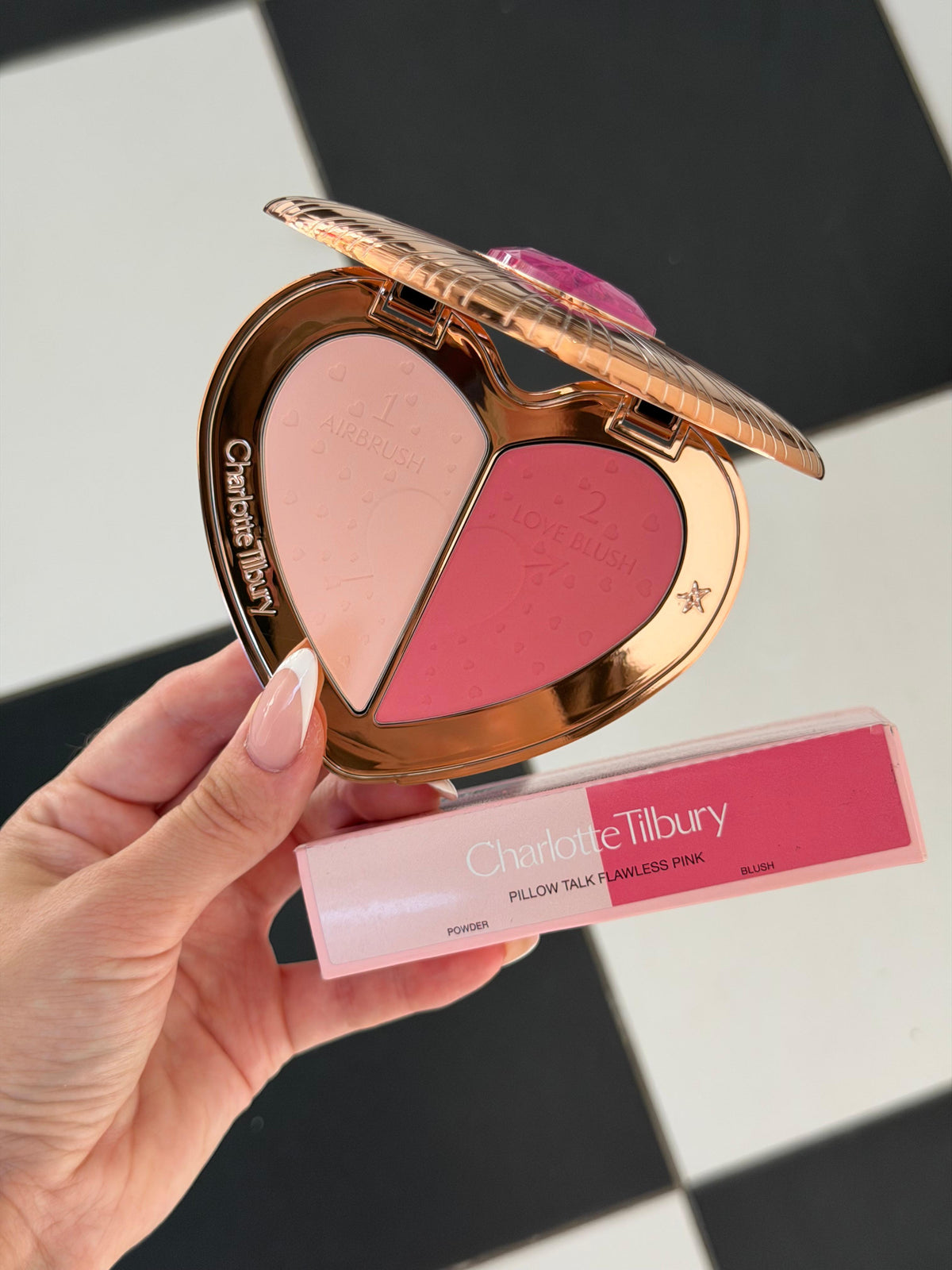 CHARLOTTE TILBURY Beauty Soulmates Face Palette Blush & Powder - Flawless Pink