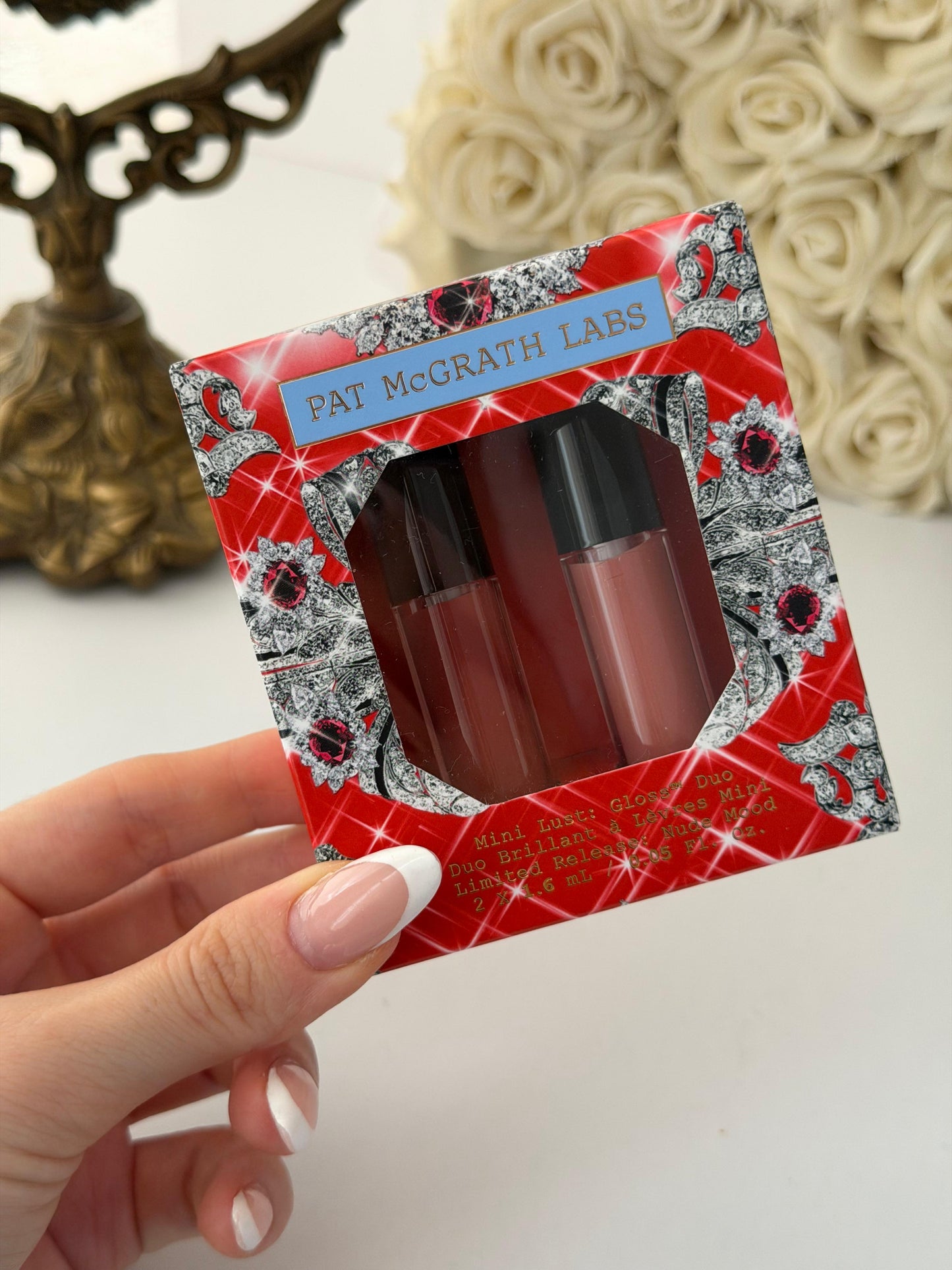 PAT McGRATH LABS Mini Lust Gloss Duo Lipstick - Nude Mood