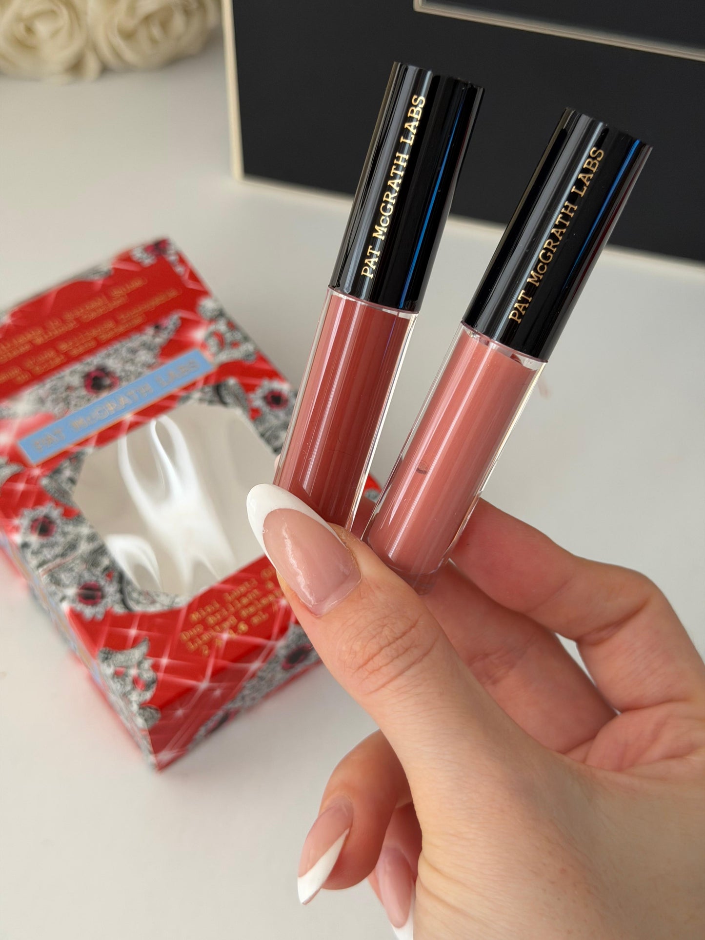 PAT McGRATH LABS Mini Lust Gloss Duo Lipstick - Nude Mood