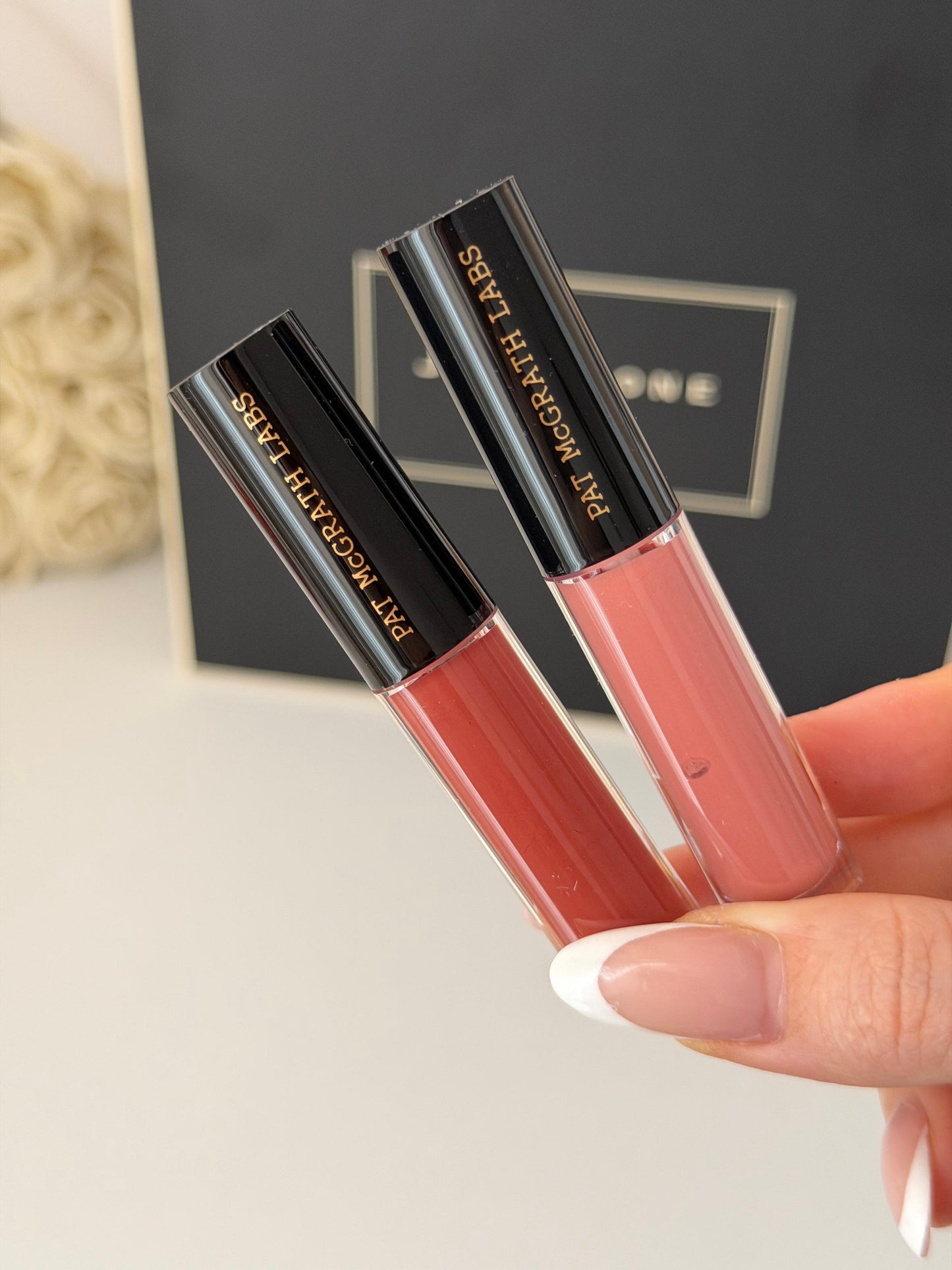 PAT McGRATH LABS Mini Lust Gloss Duo Lipstick - Nude Mood