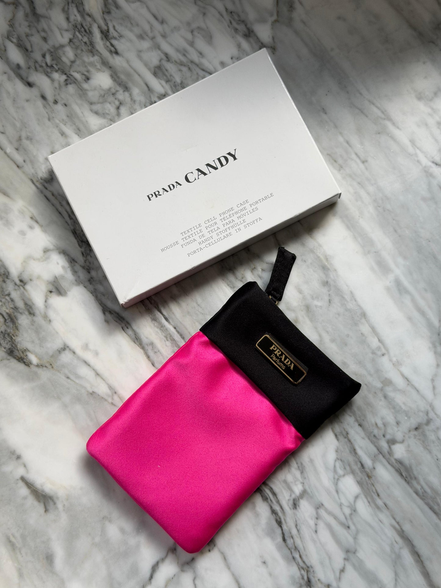 PRADA Candy Pouch
Pink Textile Cell Phone Case