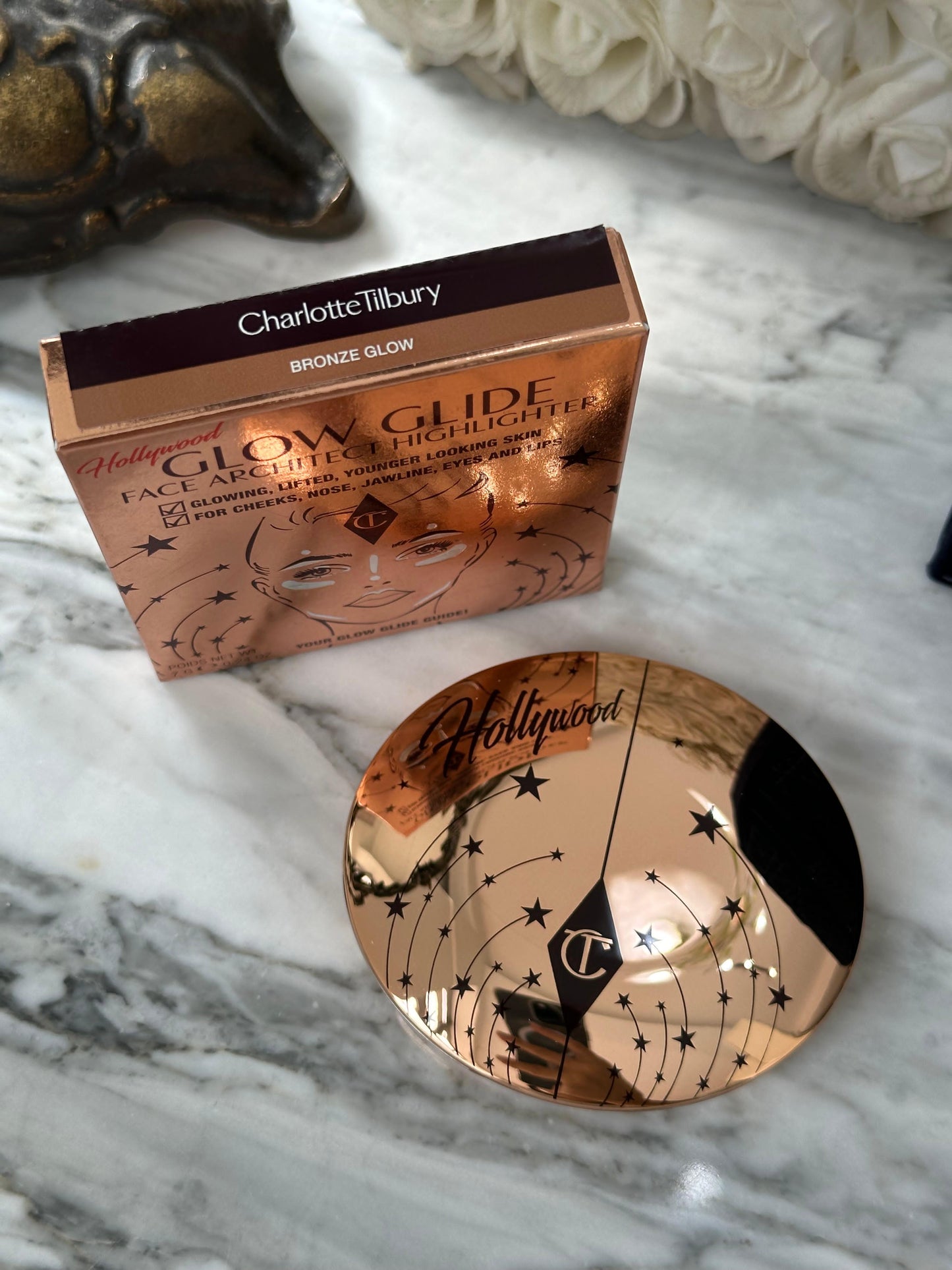 CHARLOTTE TILBURY Hollywood Glow Glide Face Architect Highlighter - Bronze Glow