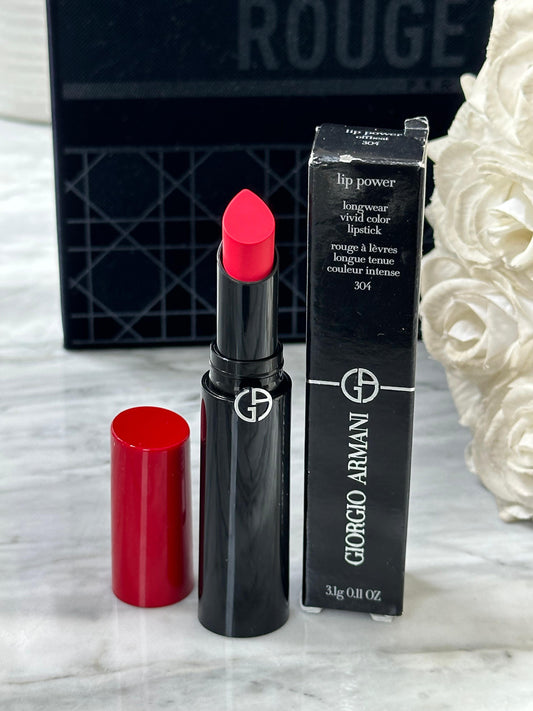 ARMANI Lip Power Longwear Vivid Color Lipstick (304)