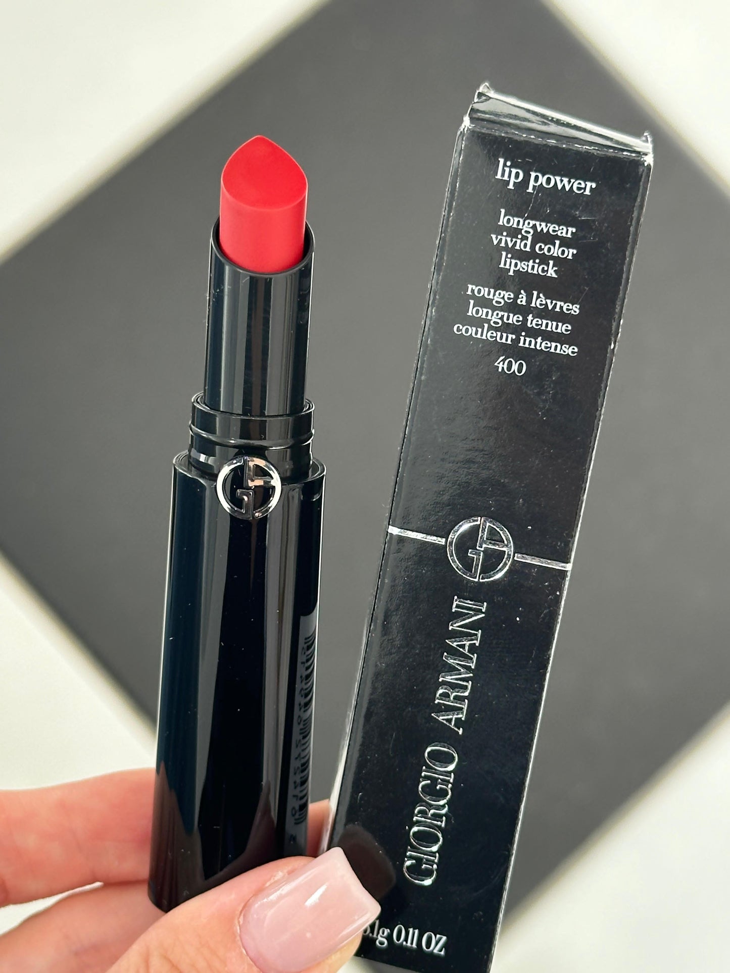 ARMANI Lip Power Longwear Vivid Color Lipstick (400)