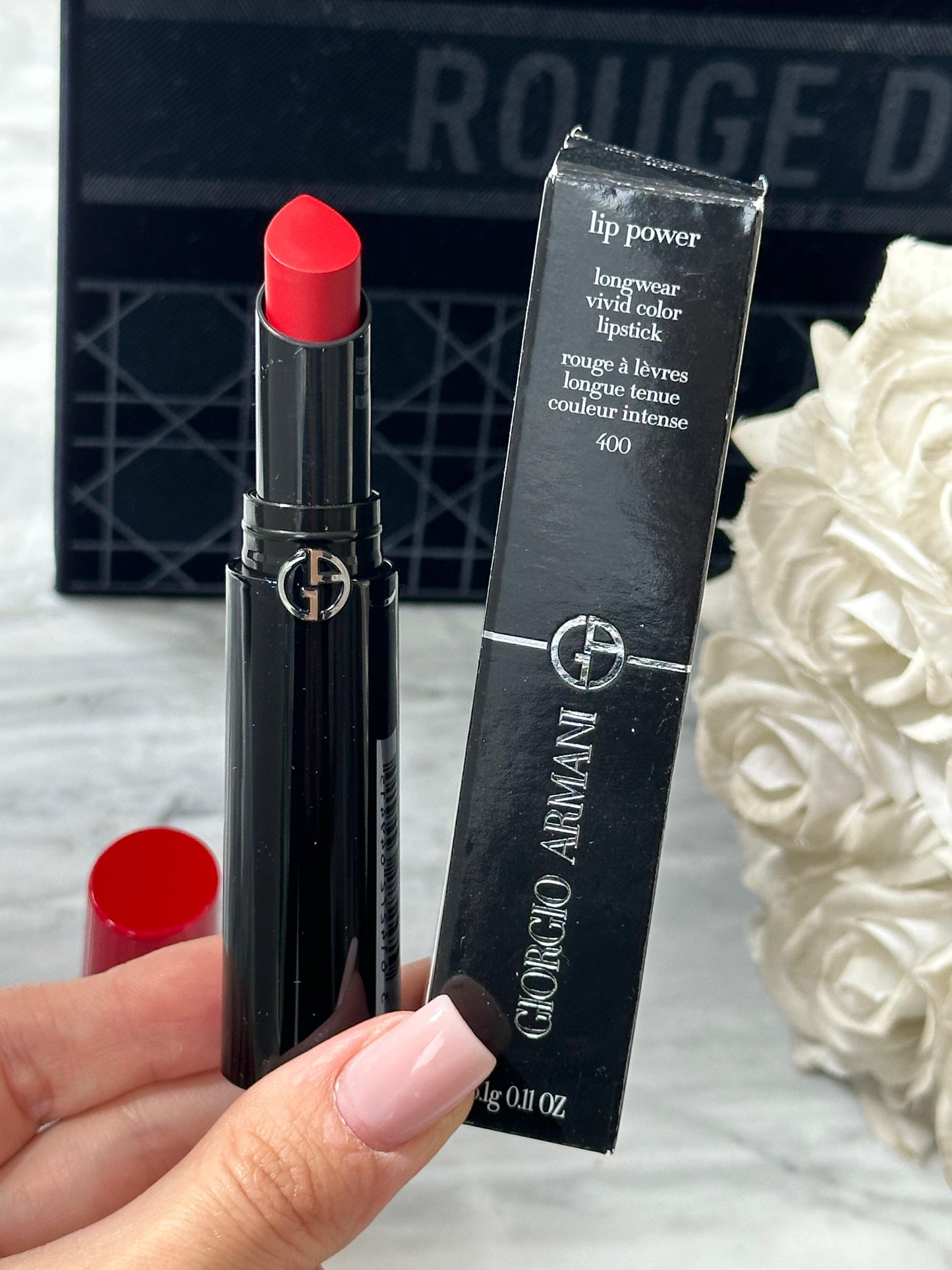 ARMANI Lip Power Longwear Vivid Color Lipstick (400)