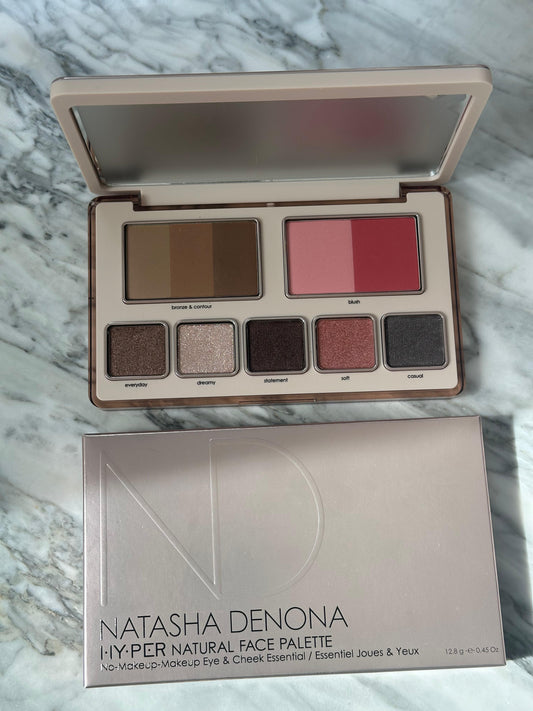 NATASHA DENONA Hyper Natural Face Palette
No-Makeup-Makeup Eye & Cheek Essential