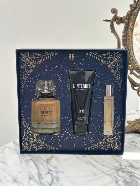 GIVENCHY L’Interdit Eau de Parfum 80ml Gift Set (Body Milk 75ml + Travel Spray 12.5ml)