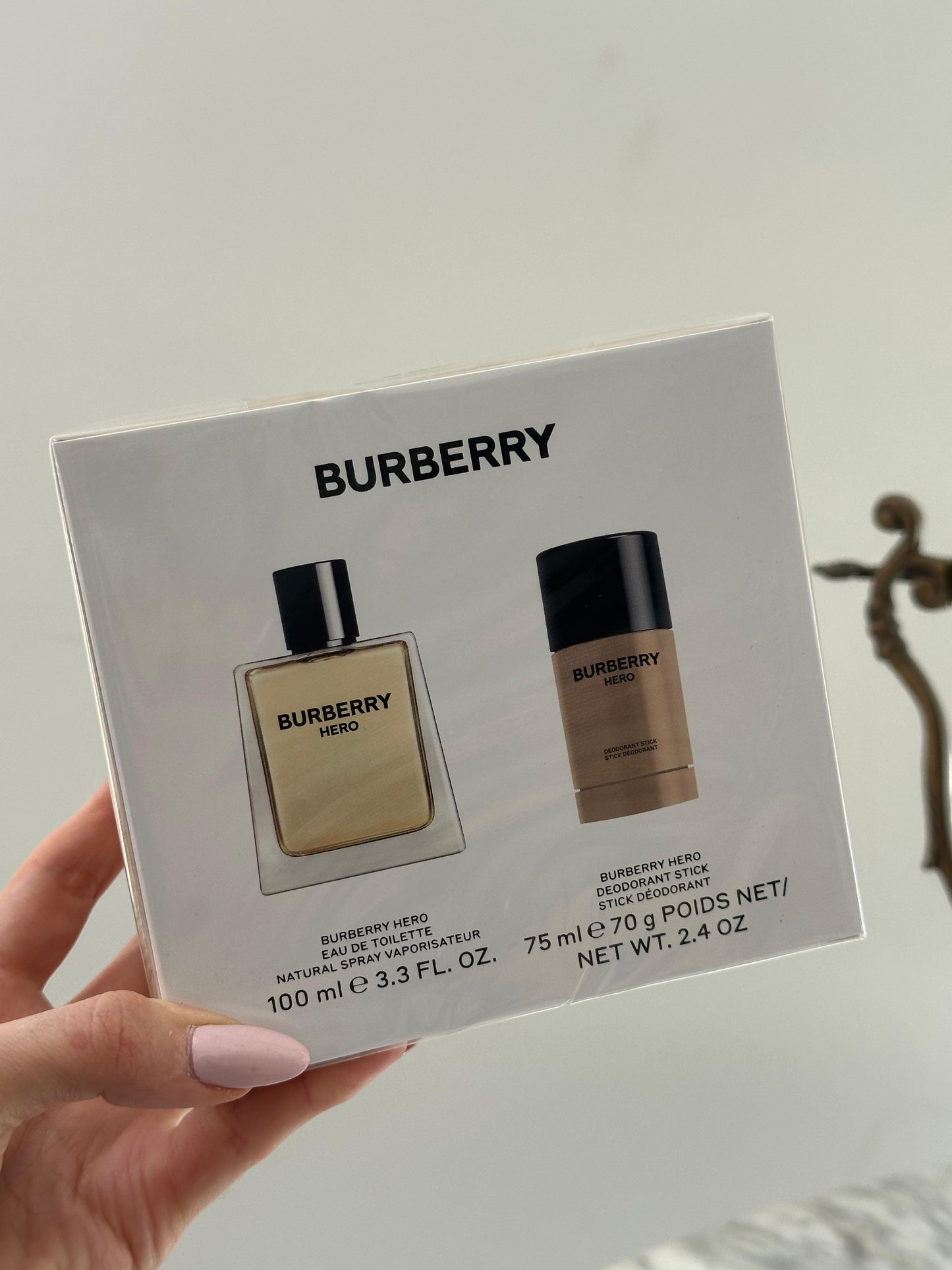 BURBERRY Hero Eau De Toilette 100ml + Deodorant Stick 75ml Set