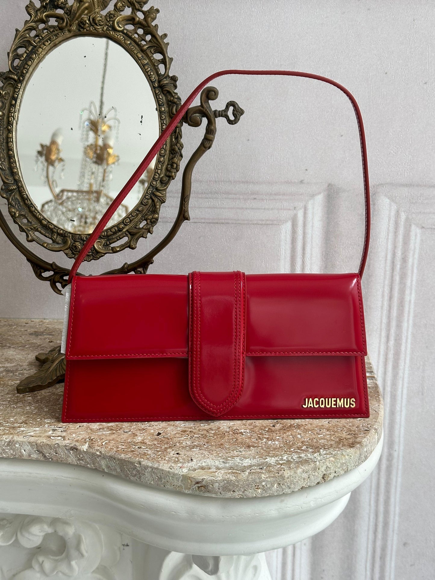 JACQUEMUS Bags - The Long Bambino Red