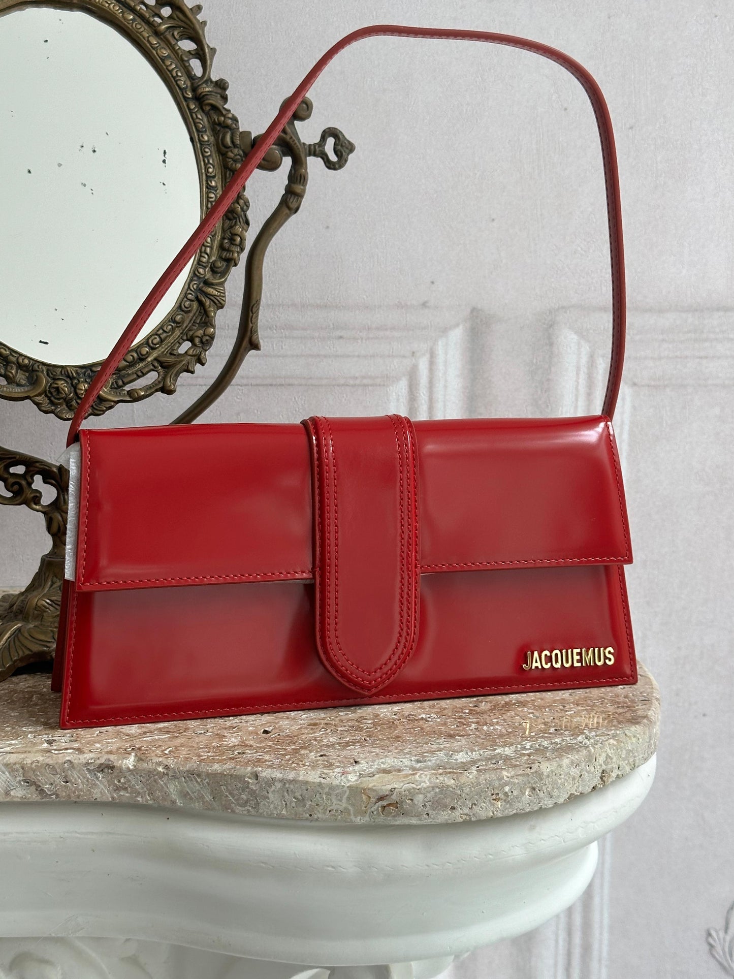 JACQUEMUS Bags - The Long Bambino Red