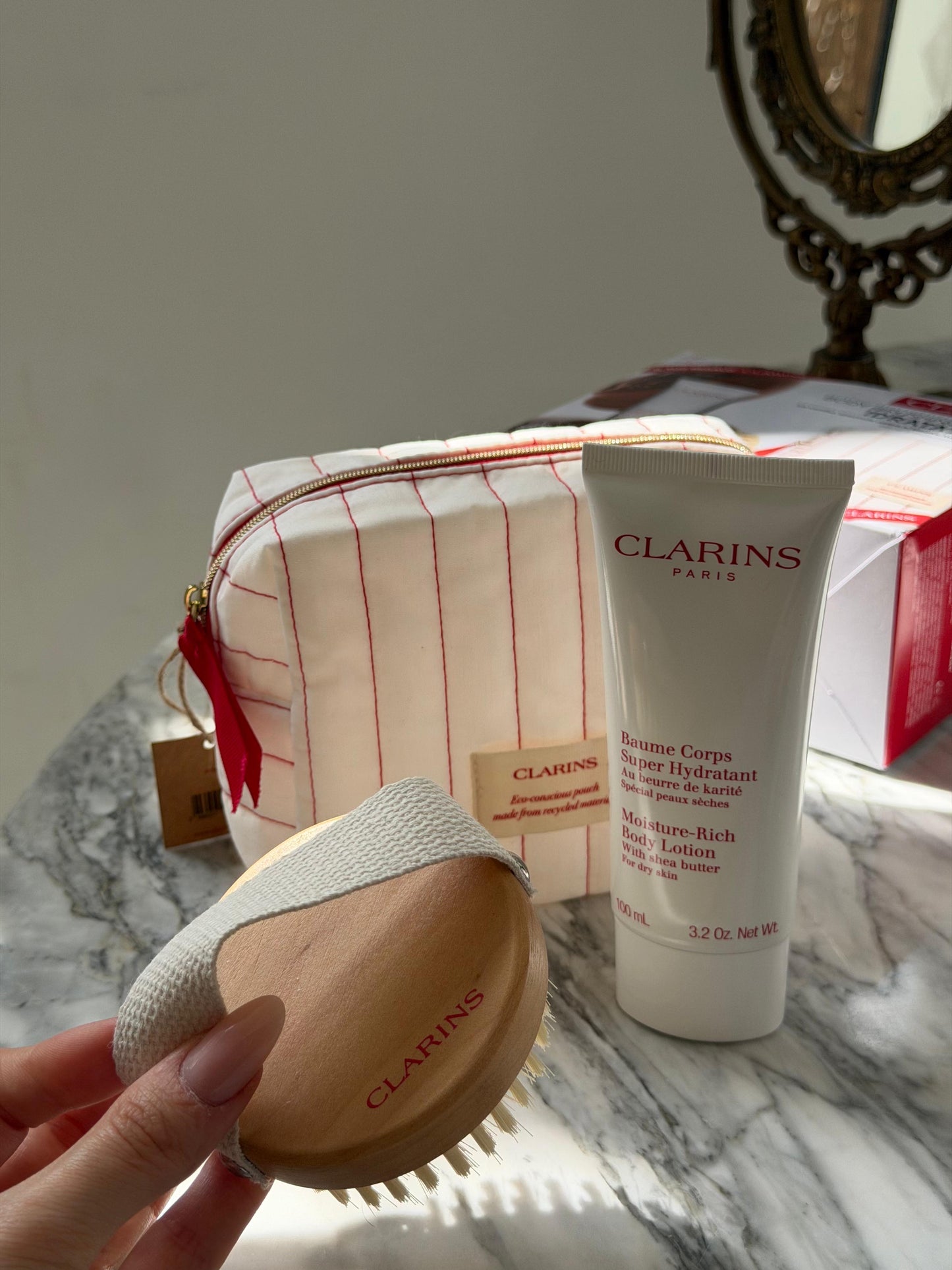 CLARINS Body Brushing Combo Skincare Set