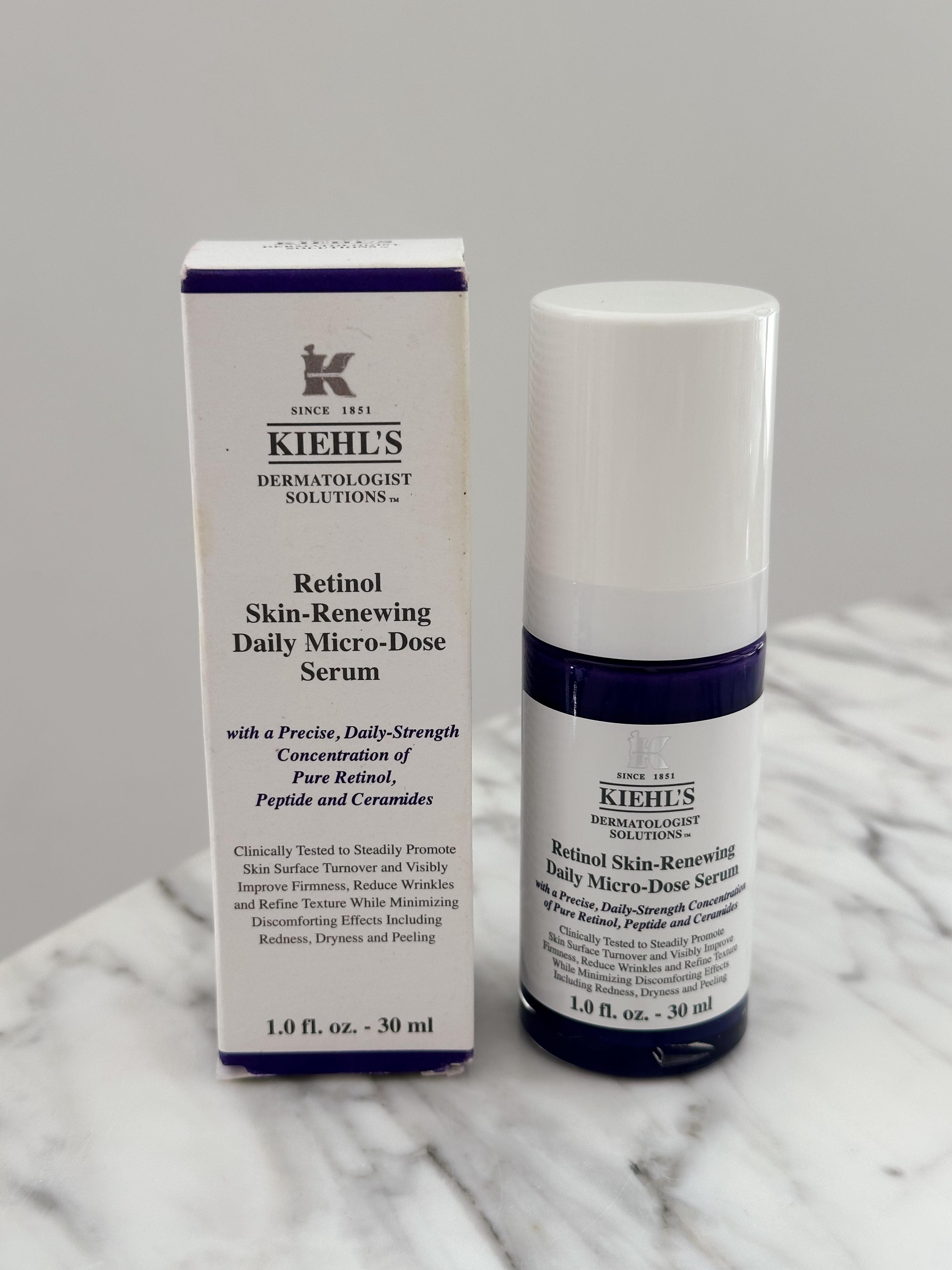 KIEHL’S Retinol Skin-Renewing Daily Micro-Dose Serum With Ceramides An ...