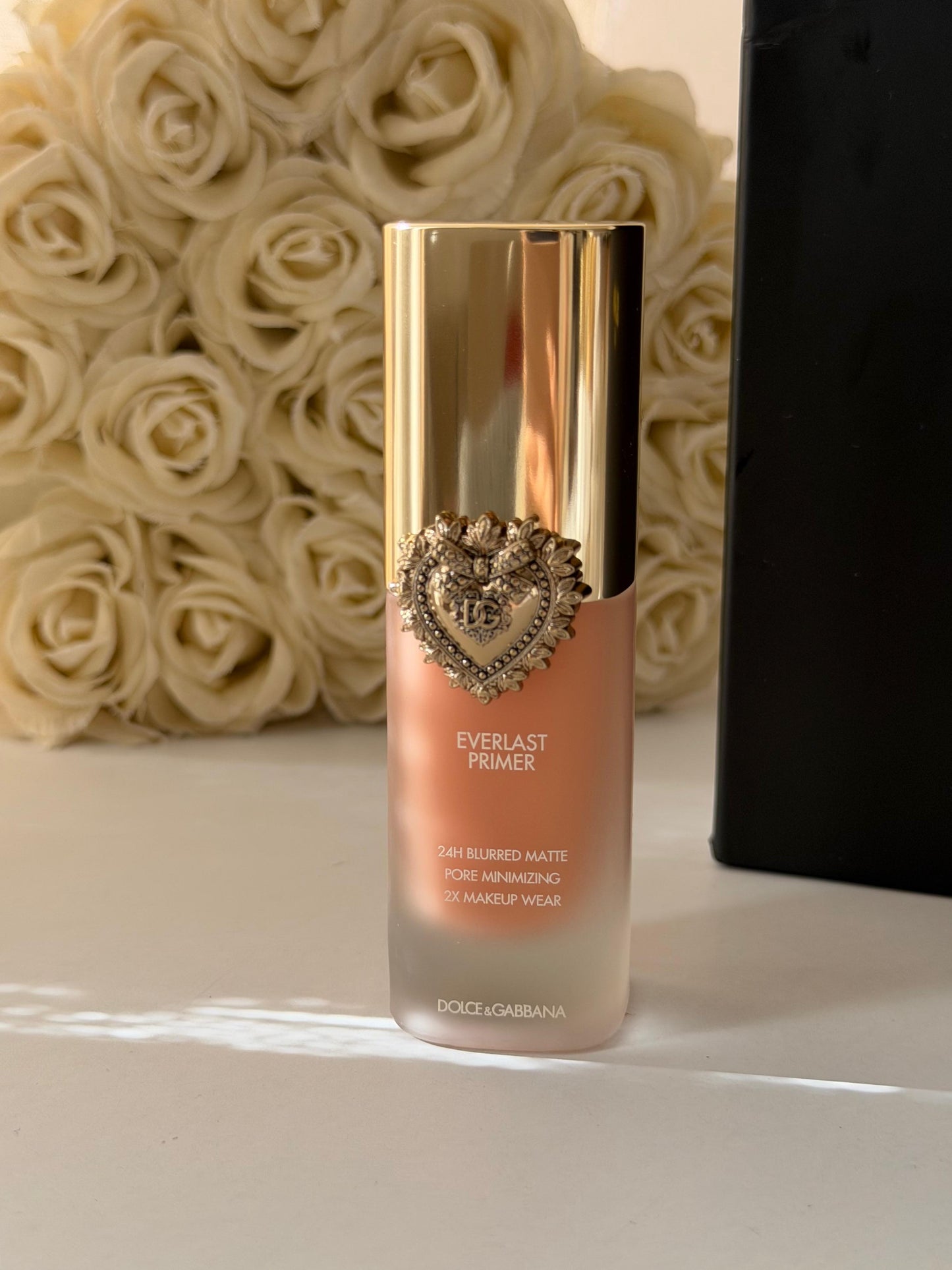 DOLCE&GABBANA Everlast Primer 24H Blurred Matte Pore Minimizing 2X Makeup Wear Translucent - Brightening Apricot Tone