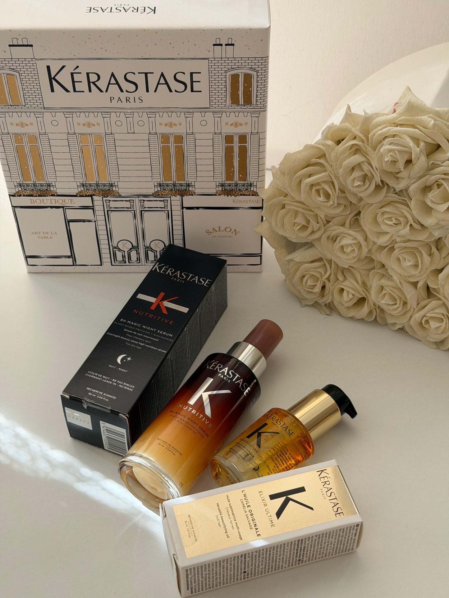 KÉRASTASE 
Elixir Ultime And Nutritive 8H Magic Night Serum Duo Set