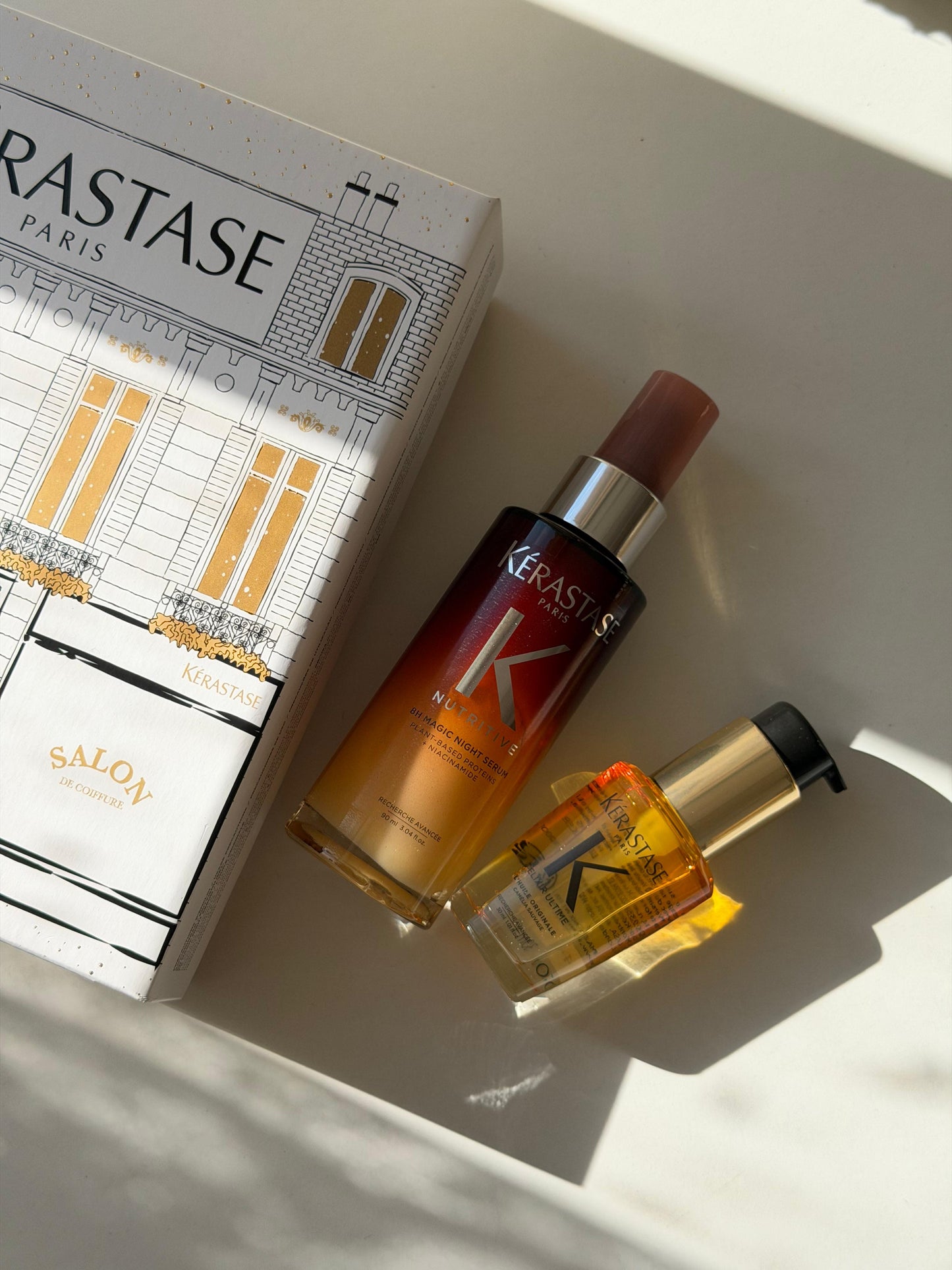 KÉRASTASE 
Elixir Ultime And Nutritive 8H Magic Night Serum Duo Set
