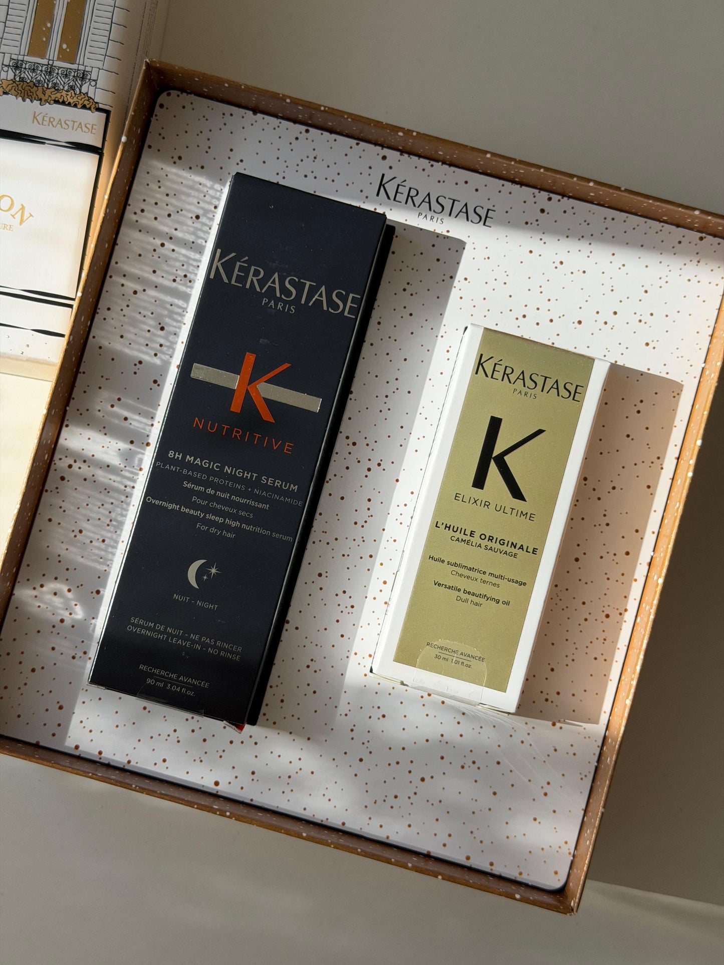 KÉRASTASE 
Elixir Ultime And Nutritive 8H Magic Night Serum Duo Set